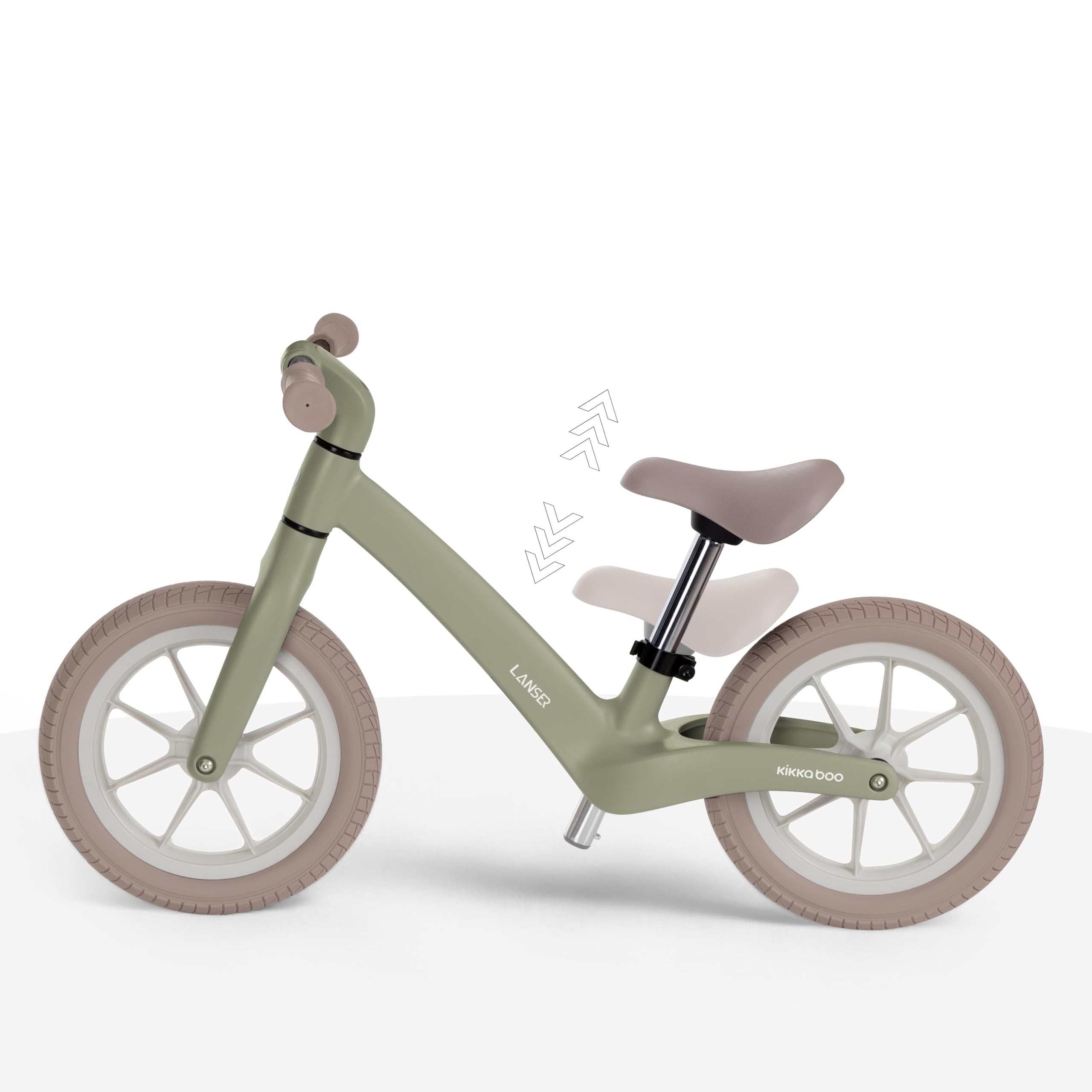 kikkaboo-lanser-bicicleta-sin-pedales-12-verde-militar image 4