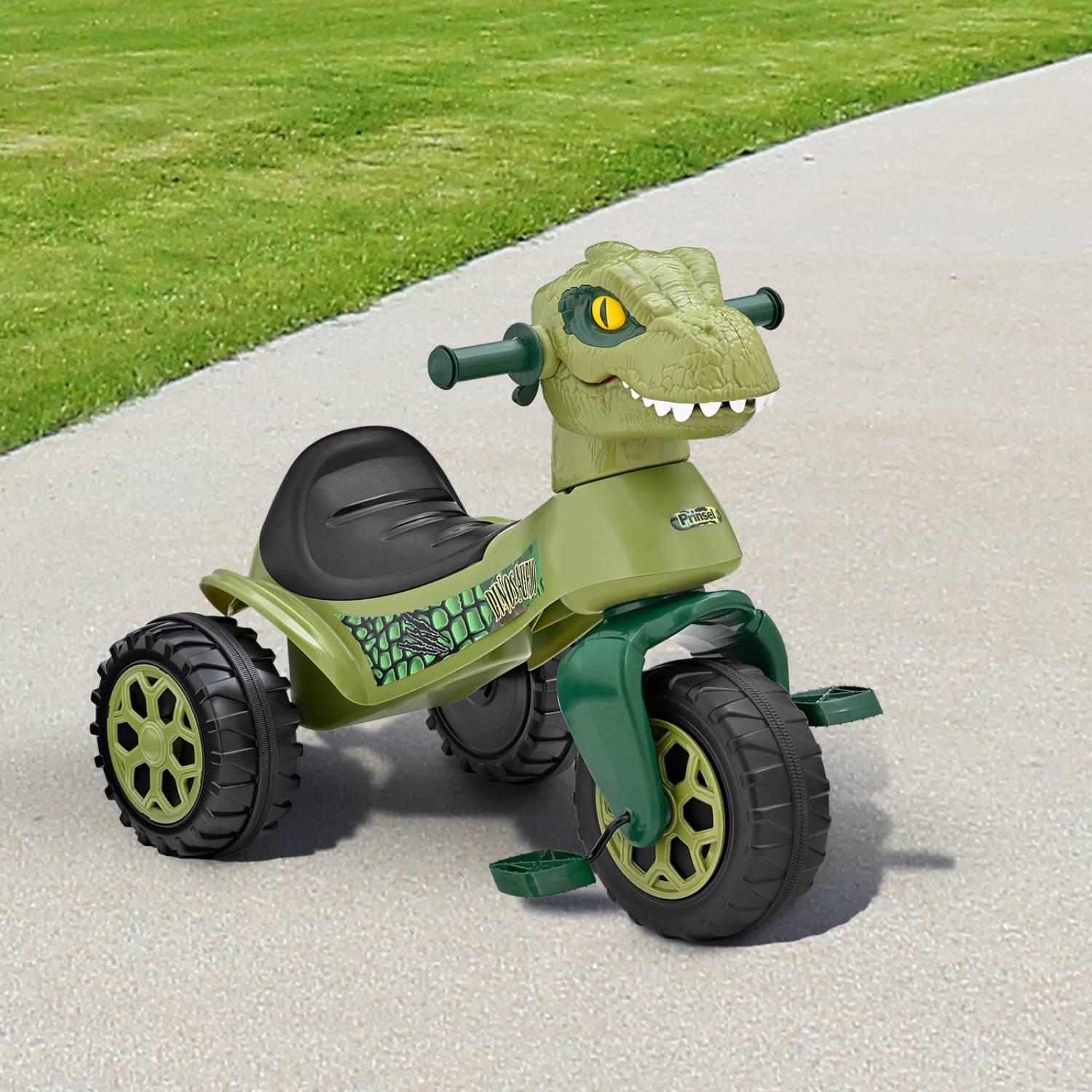 triciclo-prinsel-racer-dinosaurio-con-m-dulo-de-sonido-y-cuerpo-ergon-mico image 2
