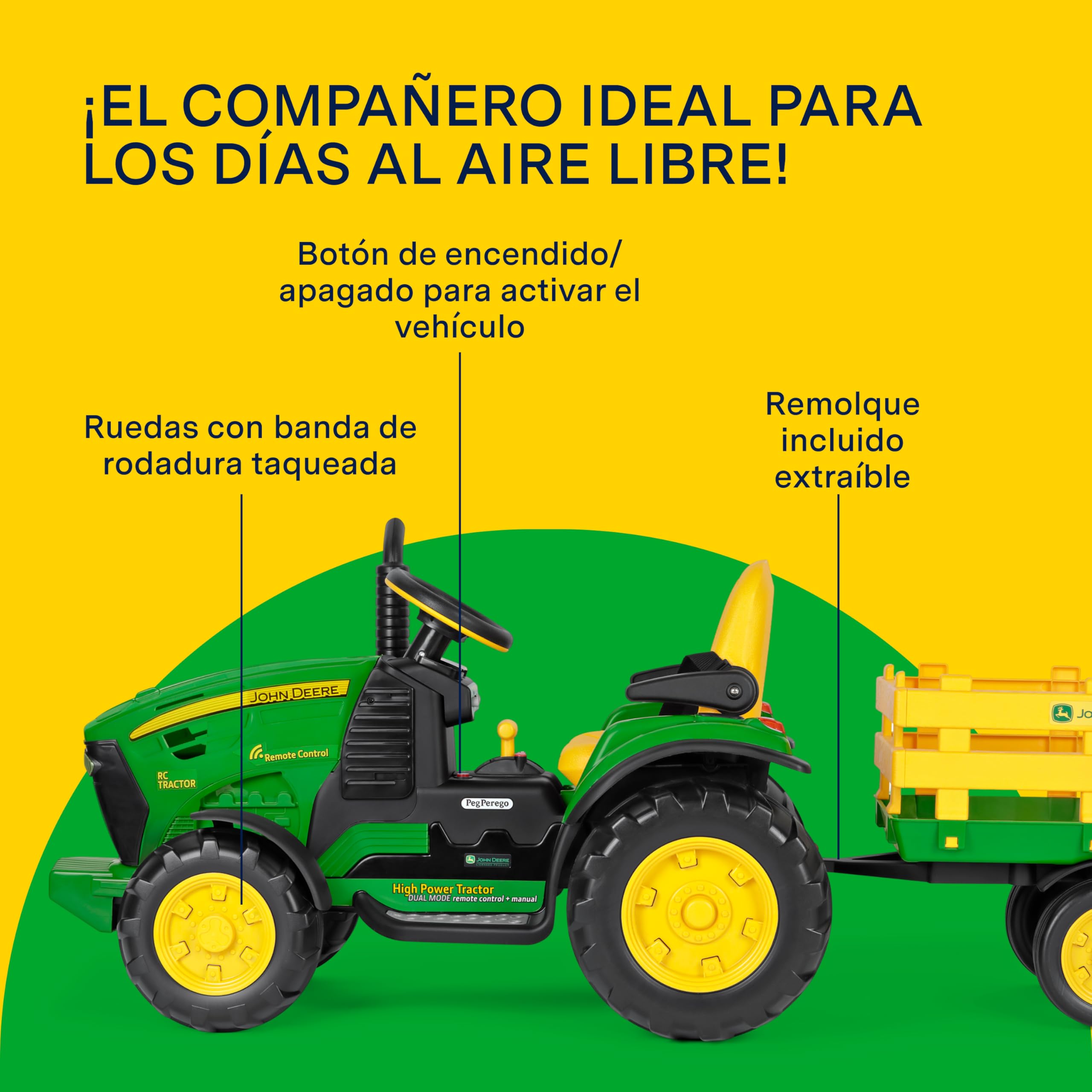 peg-perego-john-deere-rc-tractor-el-ctrico-12v-con-remolque-y-mando image 6