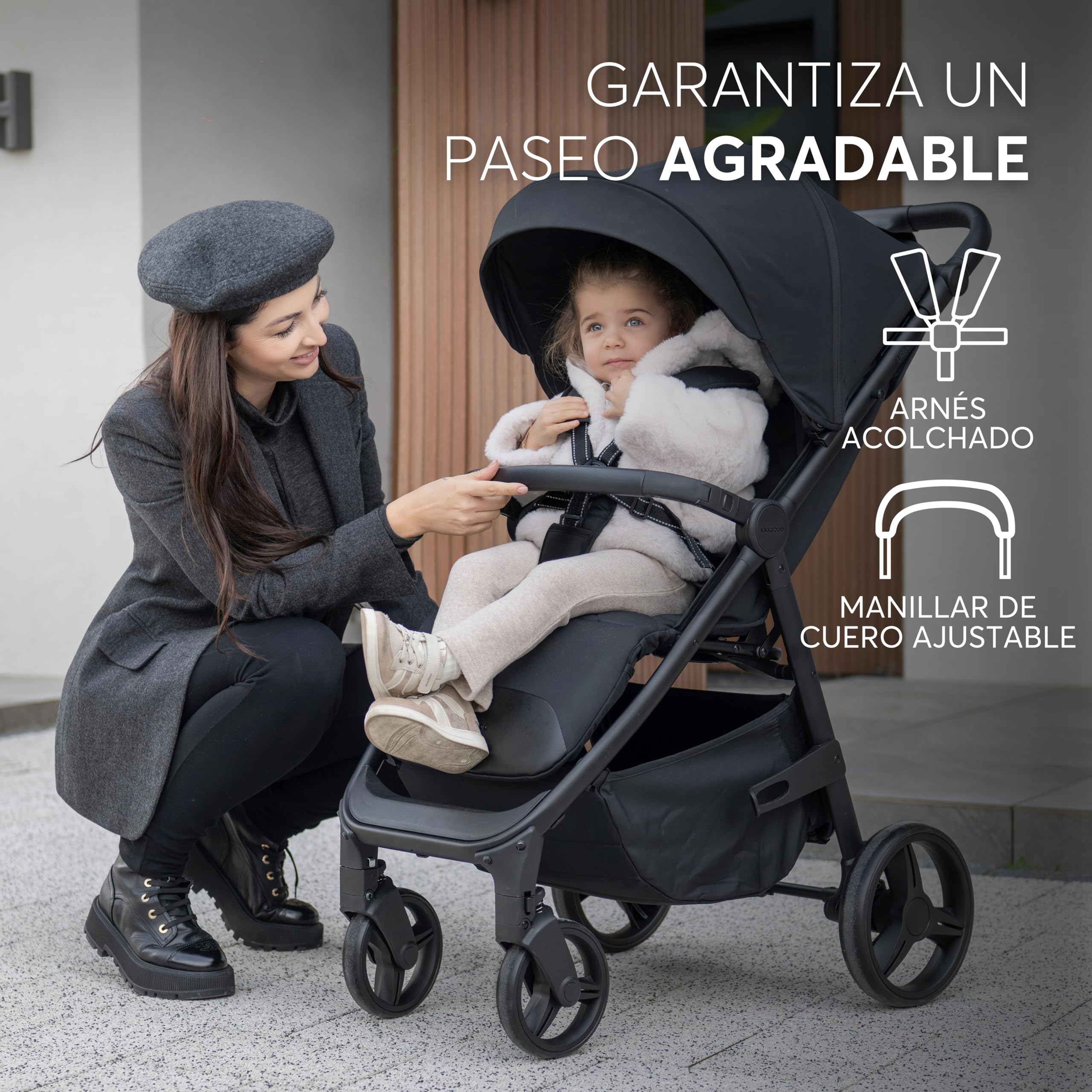 kikkaboo-urban-silla-de-paseo-ligera-negra-hasta-22-kg image 5
