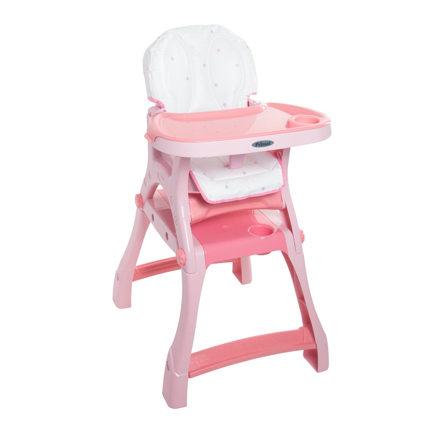 prinsel-kinder-city-2-en-1-rosa-silla-alta-convertible-a-escritorio image 1