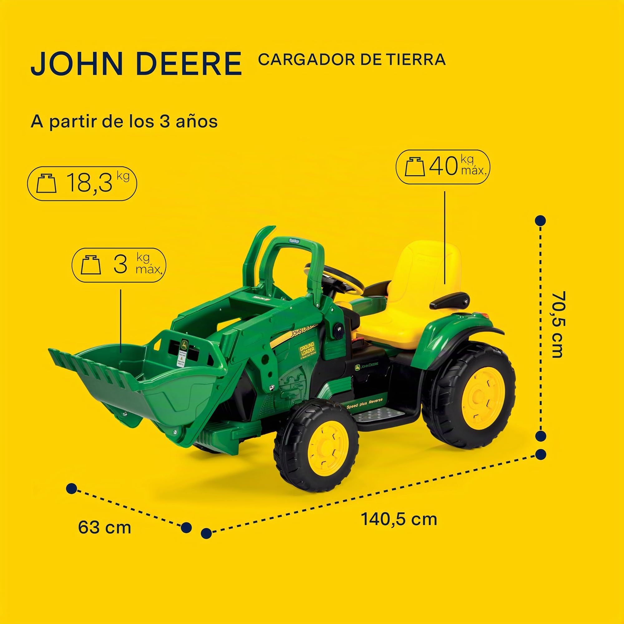peg-perego-john-deere-ground-loader-tractor-el-ctrico-montable-para-ni-os-desde- image 3