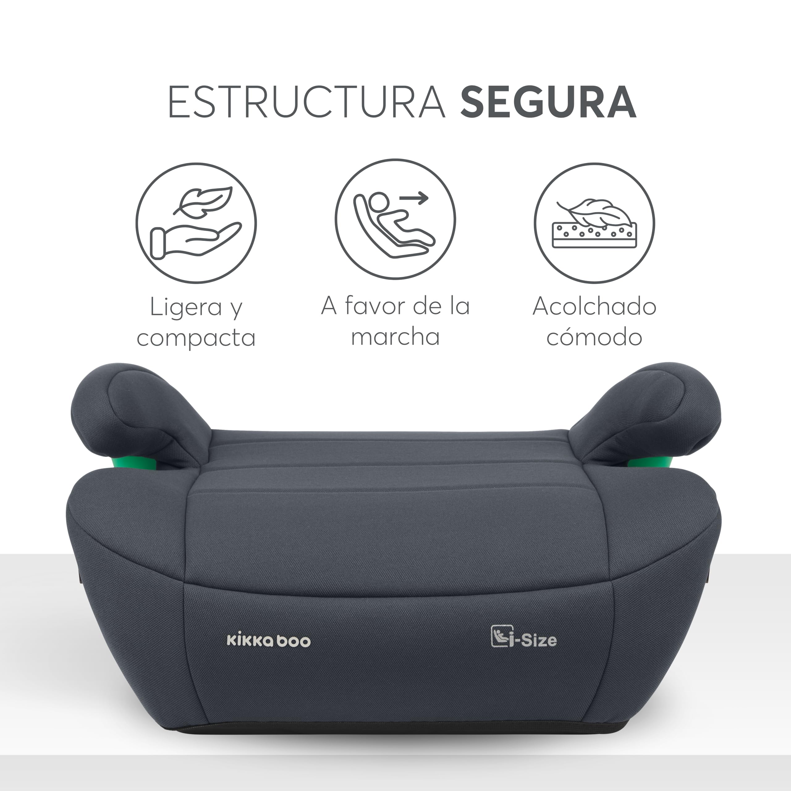 kikkaboo-i-pop-alzador-coche-isofix-i-size-125-150-cm-gris image 7
