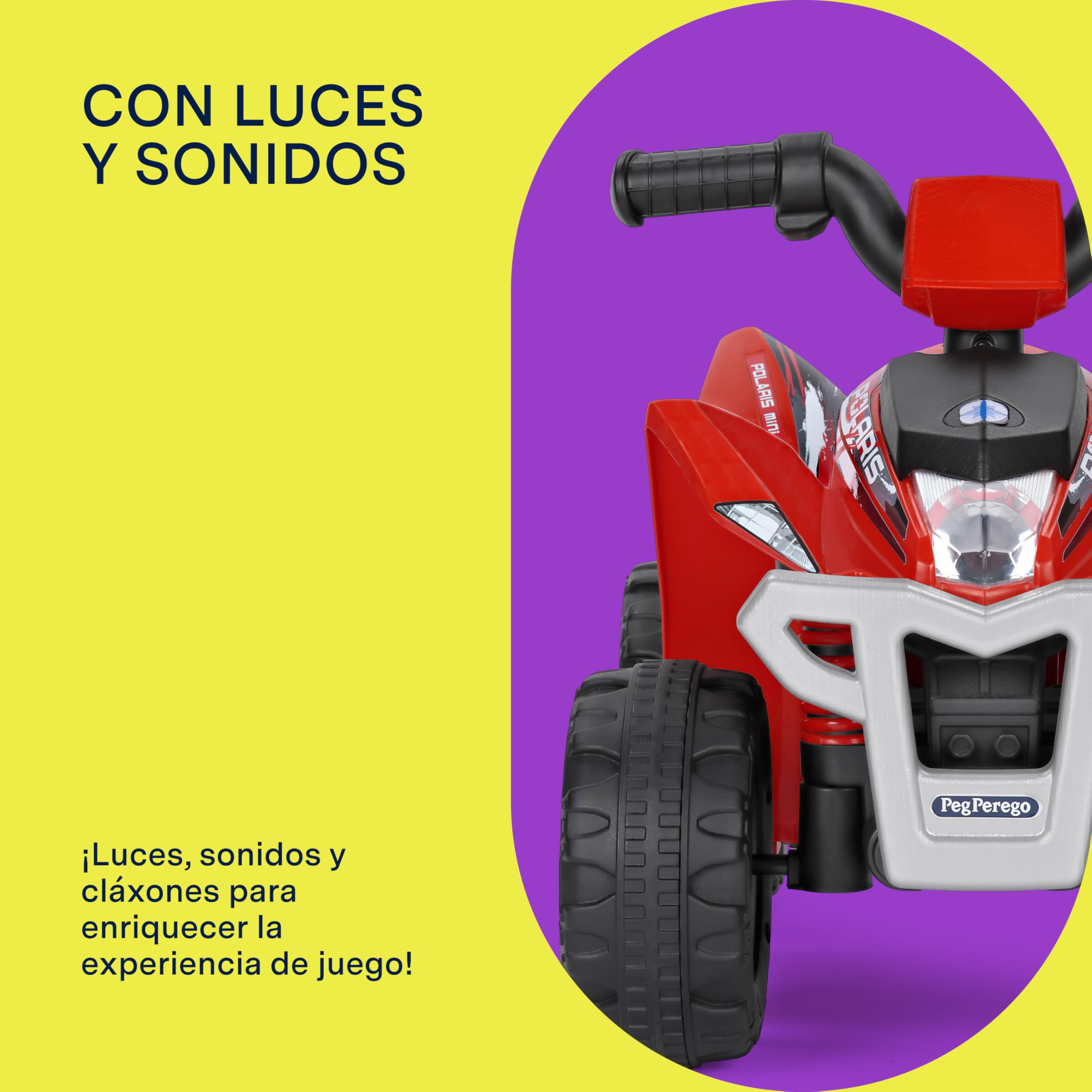 peg-perego-polaris-mini-quad-el-ctrico-infantil-6v-bater-a-litio-90-min-2-7-km-h image 4