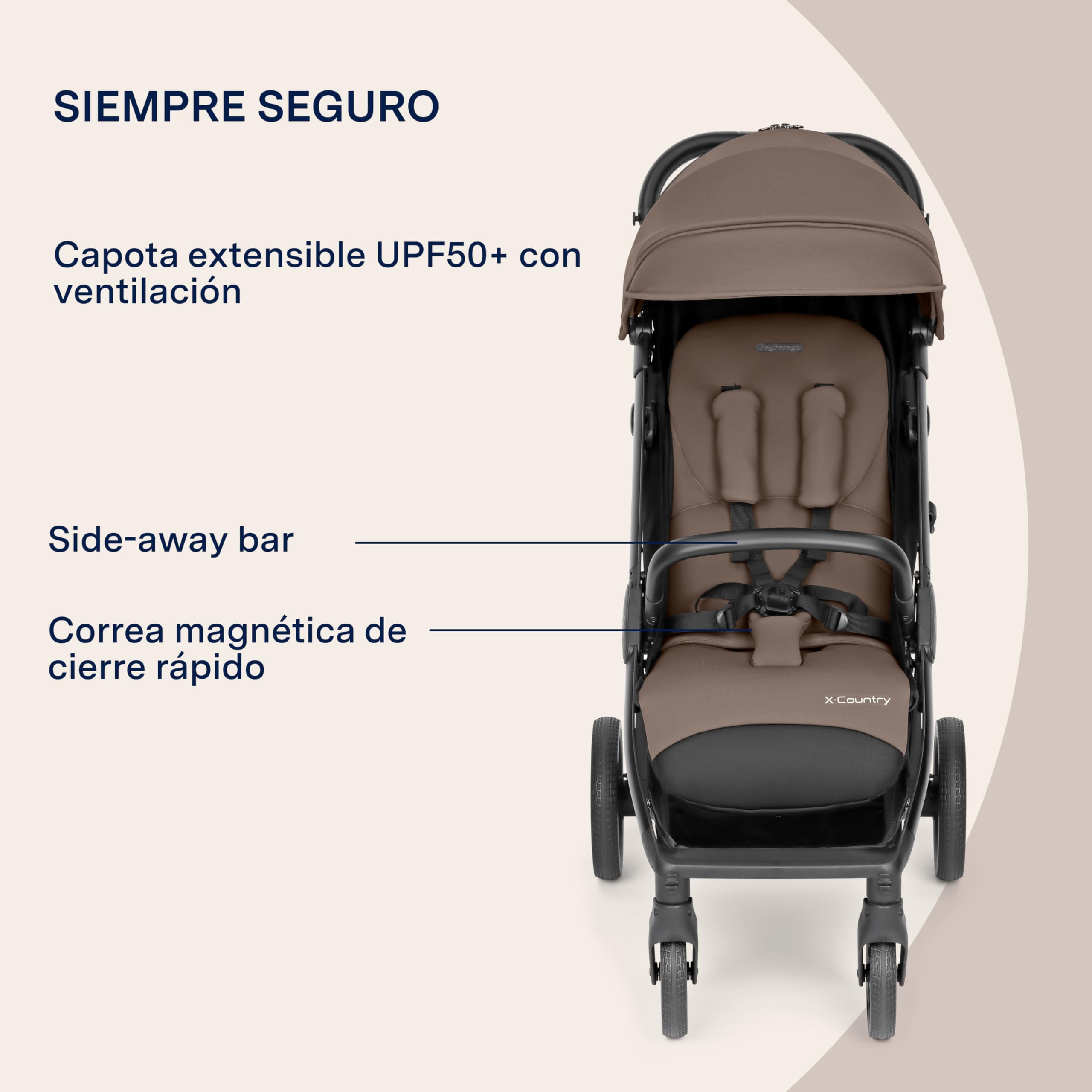 peg-perego-x-country-silla-de-paseo-todoterreno-0-22-kg-pine-bark image 7