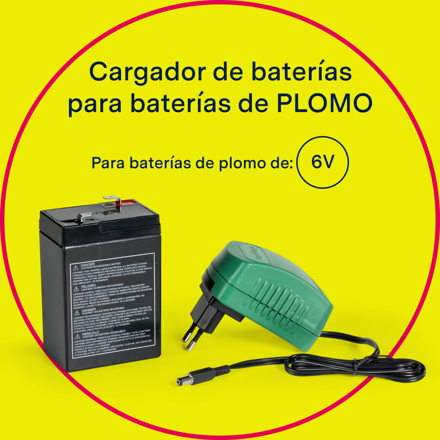 peg-perego-cargador-bater-a-6v-multilux-con-jack image 2