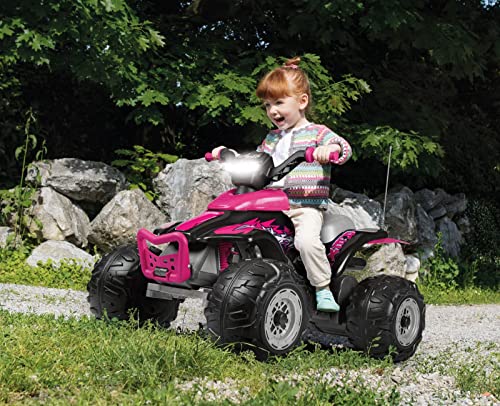 peg-perego-corral-t-rex-330-w-quad-el-ctrico-infantil-12v-rosa-con-luces-led-y-s image 8