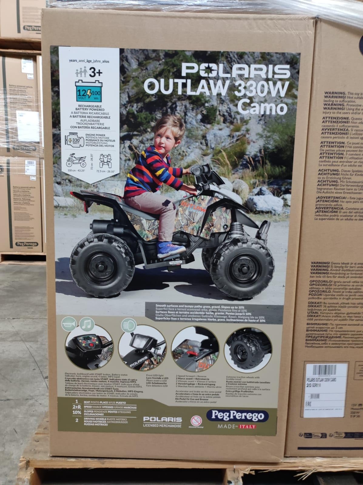 peg-perego-polaris-outlaw-330w-quad-el-ctrico-12v-camo image 2