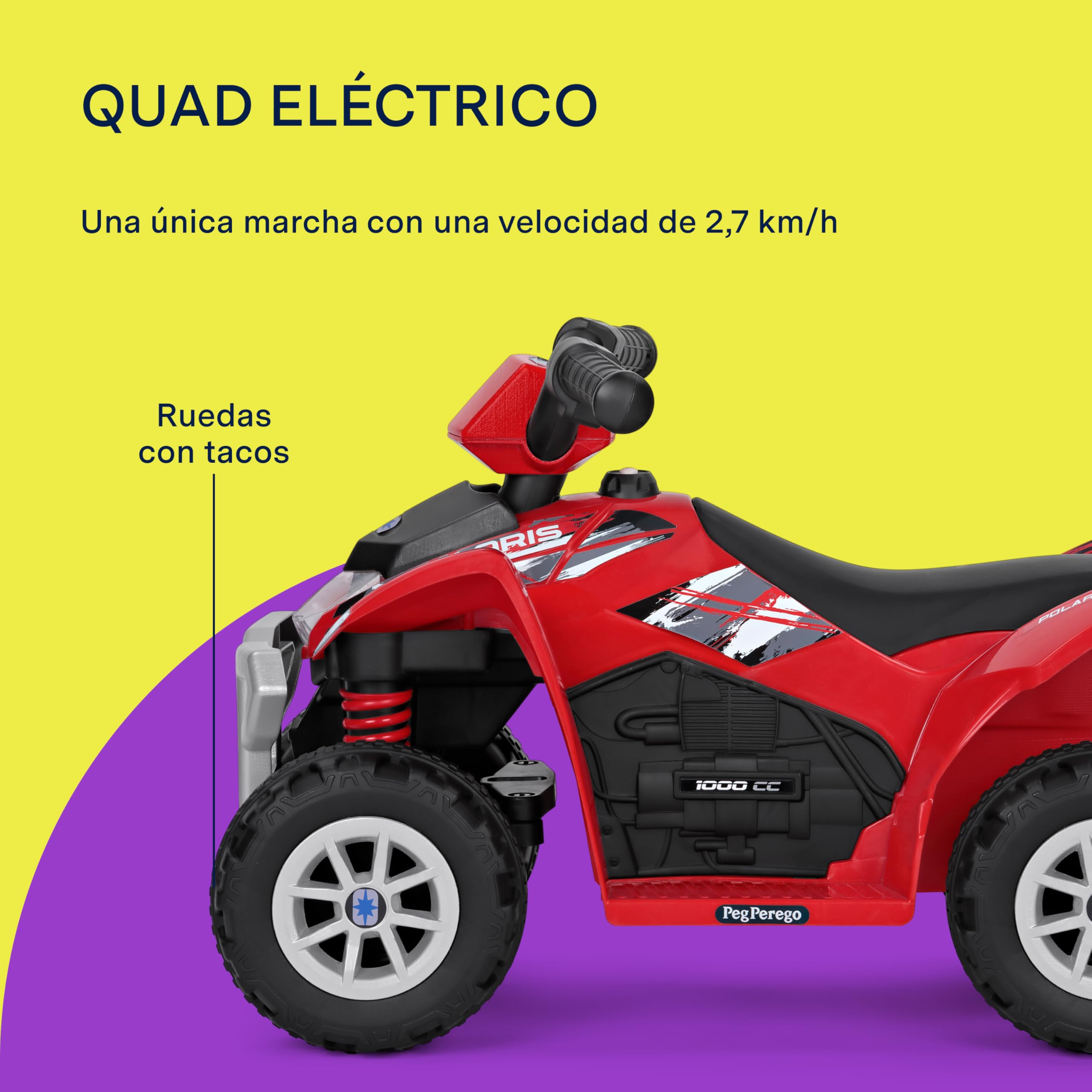peg-perego-polaris-mini-quad-el-ctrico-infantil-6v-bater-a-litio-90-min-2-7-km-h image 3