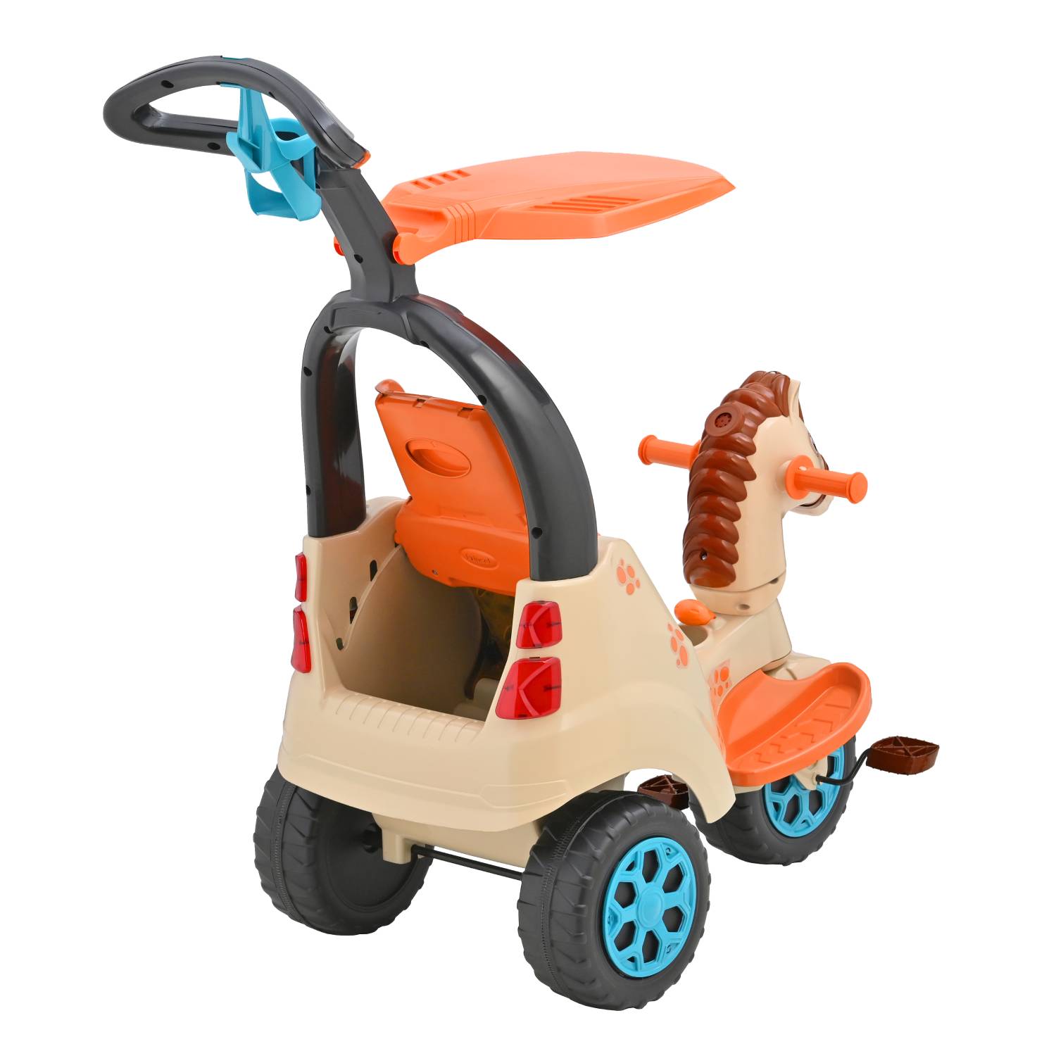 prinsel-super-trike-2-en-1-caballito-triciclo-push-car image 4