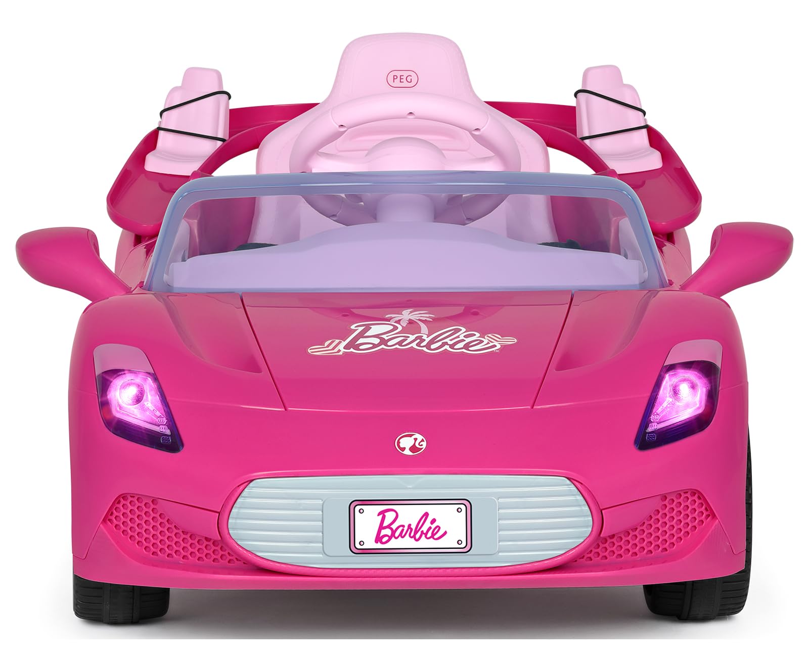 peg-perego-barbie-rc-coche-el-ctrico-12v-2-plazas-mu-ecas-con-mando image 2