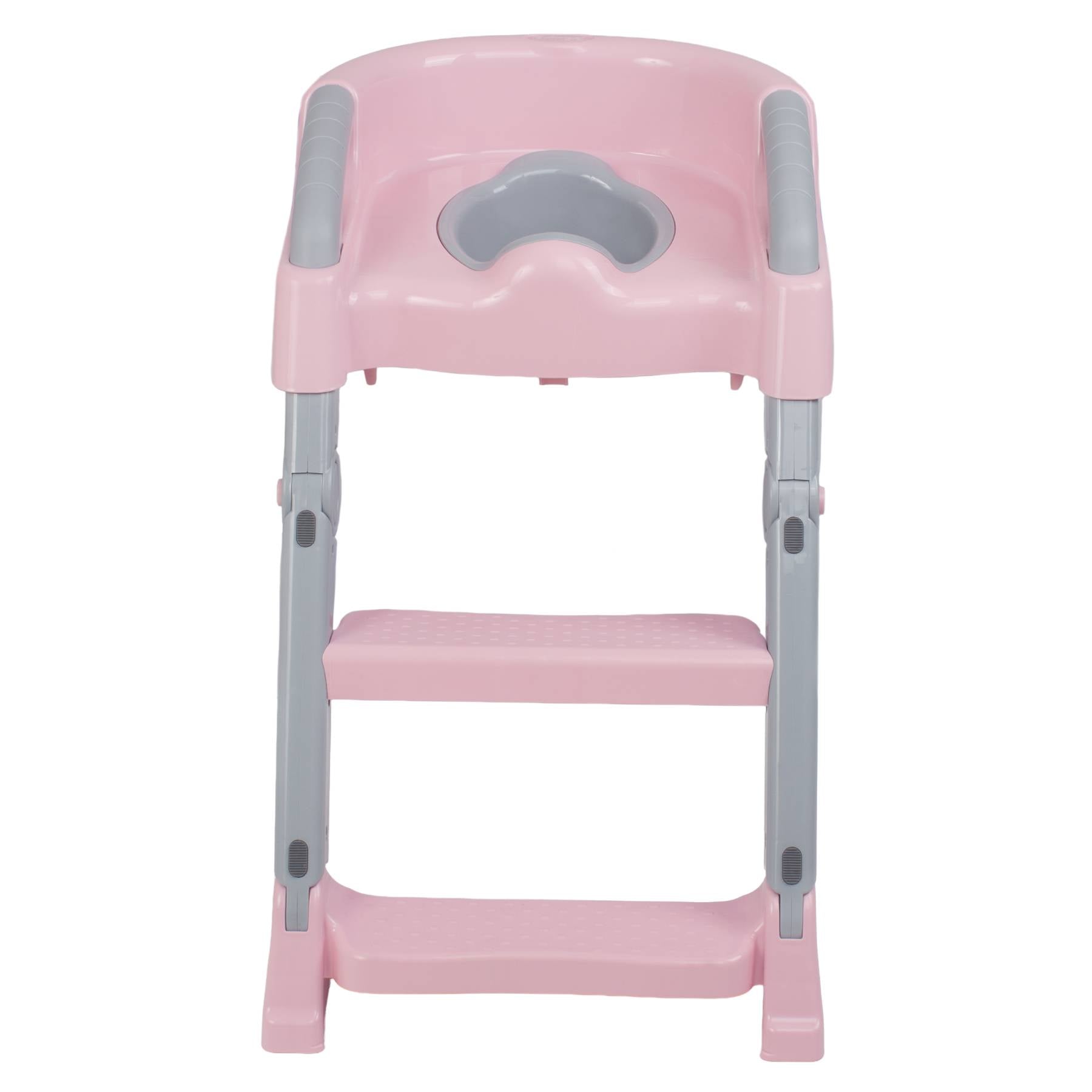 entrenador-prinsel-potty-escalera-2-en-1-rosa image 1