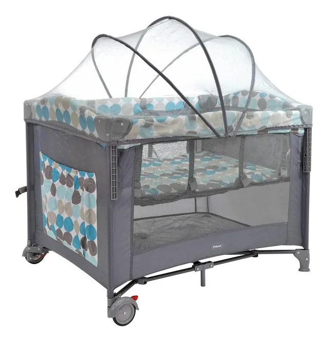 prinsel-baby-colecho-gris-cuna-colecho-y-corral image 1