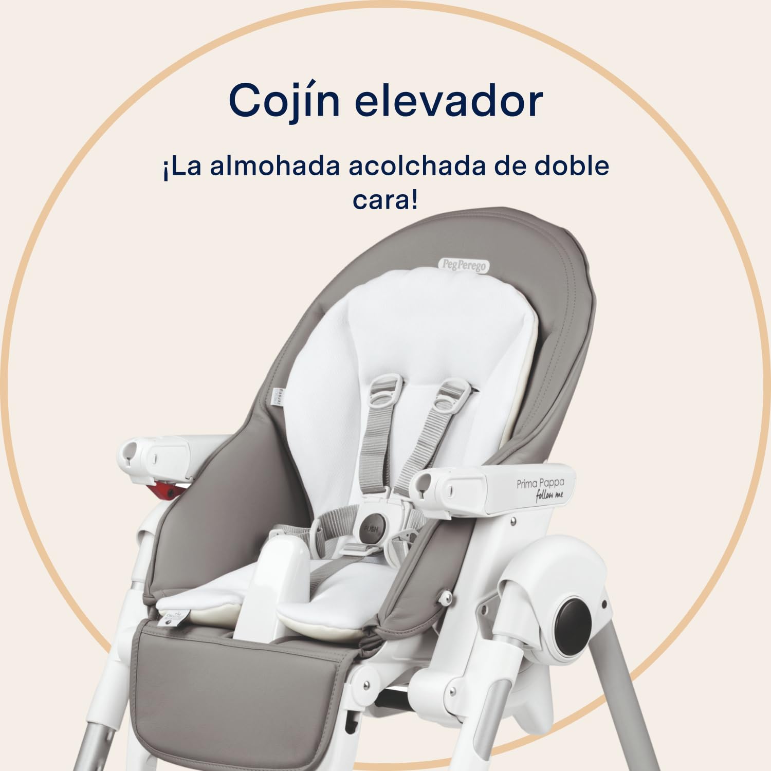 peg-perego-booster-cushion-coj-n-acolchado-reversible-para-trona-y-silla-de-pase image 2