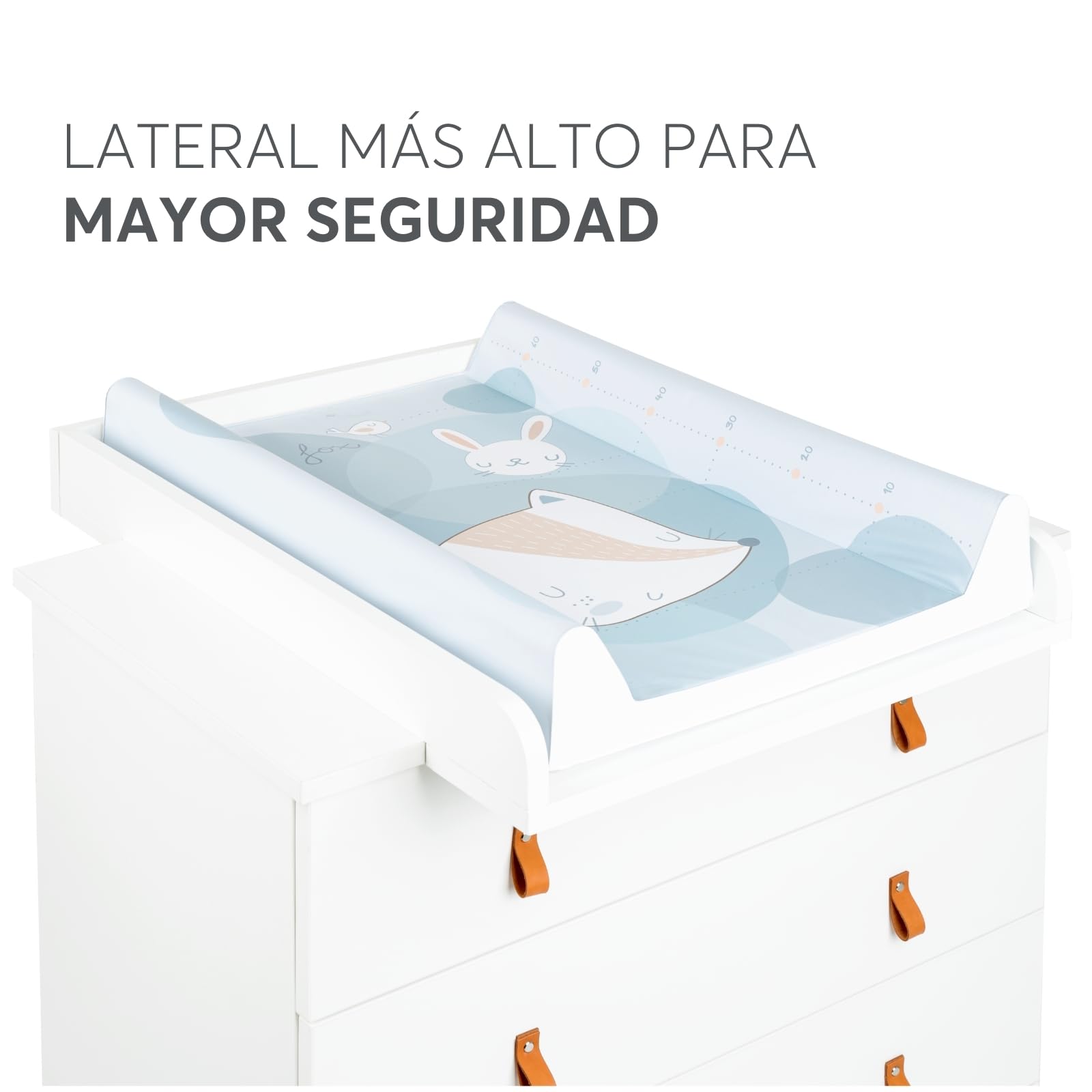 kikkaboo-little-fox-cambiador-lavable-80-x-50-cm-azul image 2