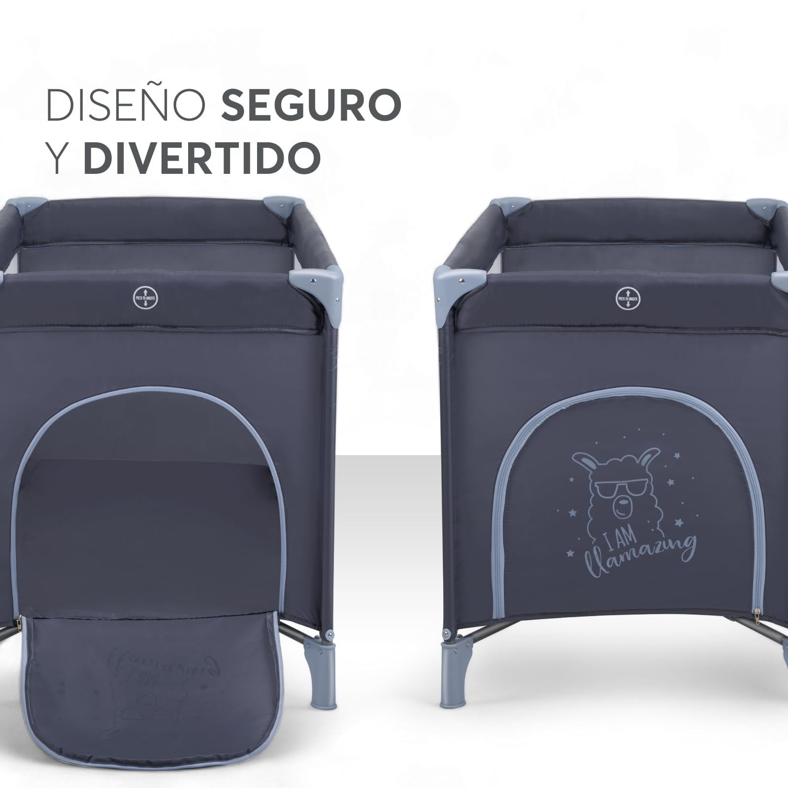 kikkaboo-so-gifted-cuna-de-viaje-120x60-cm-hasta-15-kg-azul-marino image 3