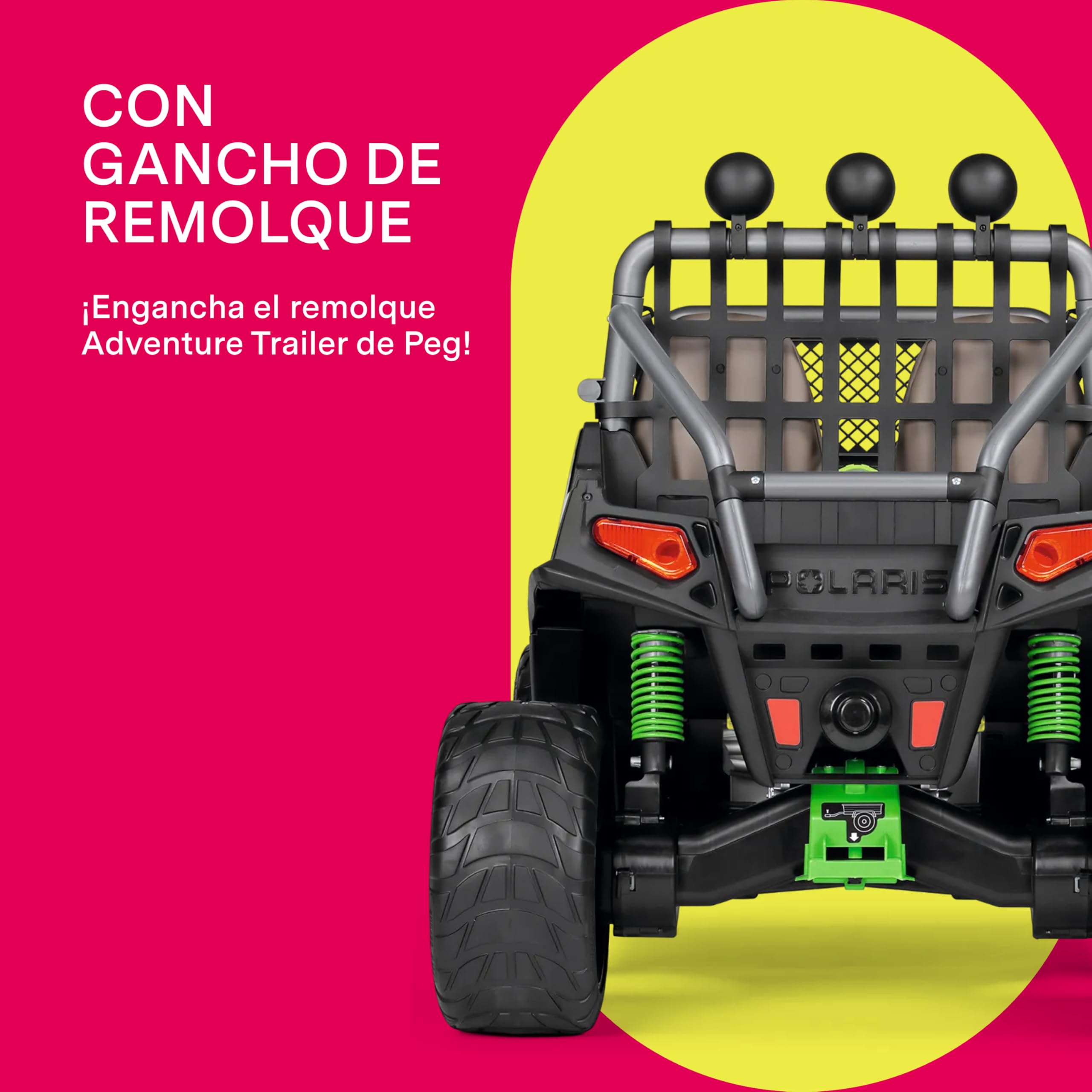 peg-perego-polaris-rzr-pro-green-shadow-todo-terreno-el-ctrico-infantil-24v-2-mo image 8