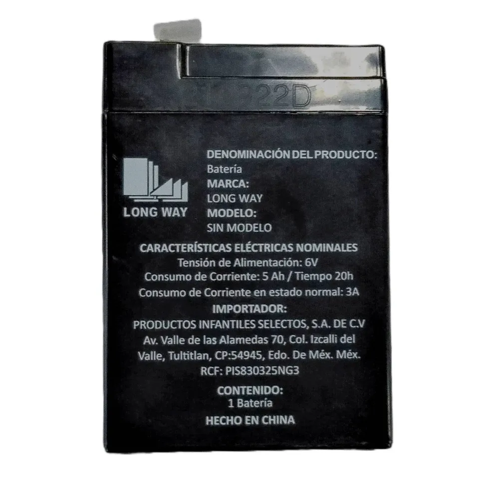 prinsel-bater-a-6-volts-recargable-para-moto-mini-quad image 1