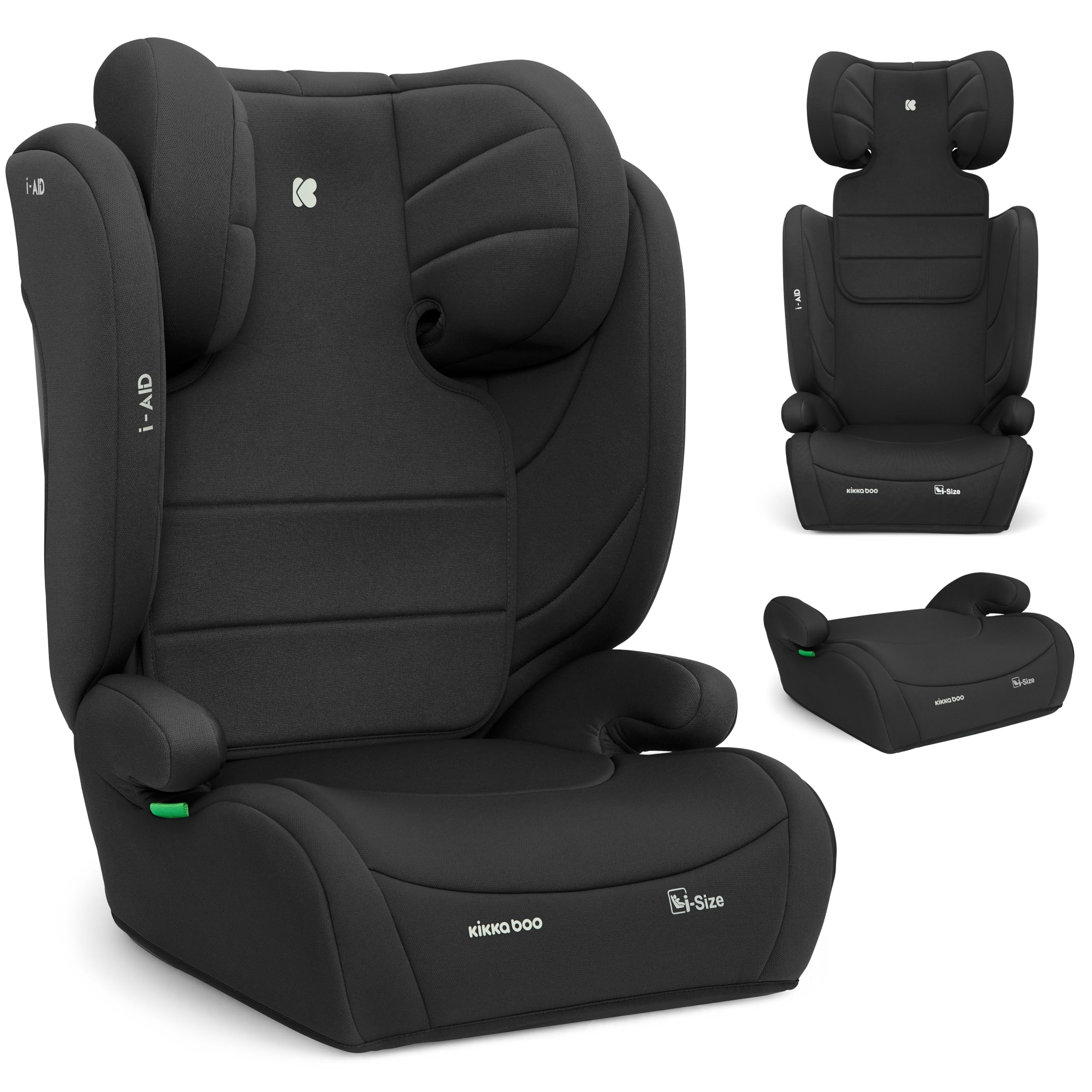 kikkaboo-i-aid-silla-de-coche-grupo-2-3-15-36-kg-100-150-cm-negro-sin-isofix image 1