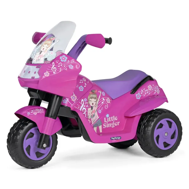 peg-perego-little-singer-moto-el-ctrica-6v-para-ni-os-desde-2-a-os image 1