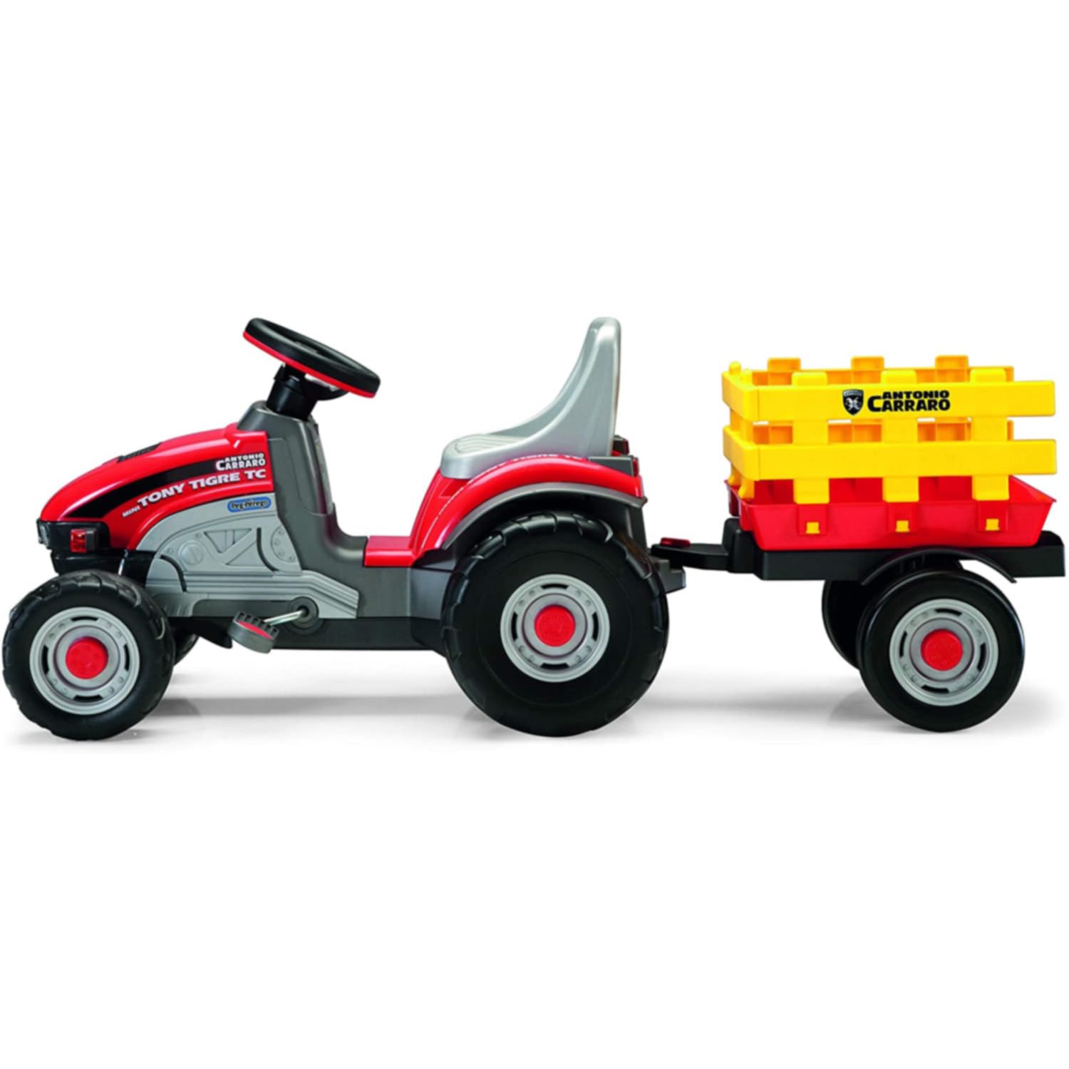 peg-perego-mini-tony-tigre-tractor-de-pedales-con-remolque image 6