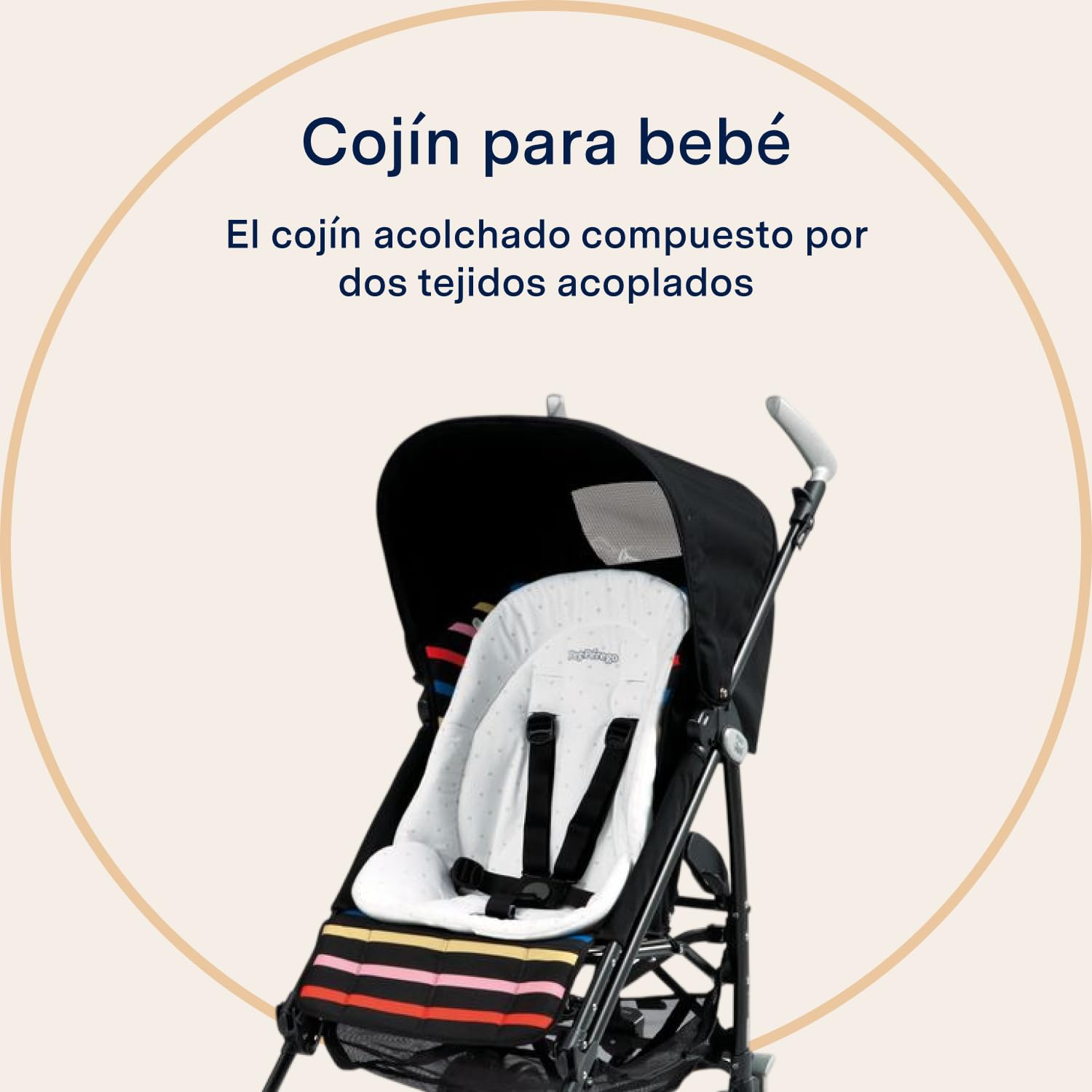 peg-perego-baby-cushion-coj-n-para-beb-reversible-para-silla-de-paseo-y-trona image 2