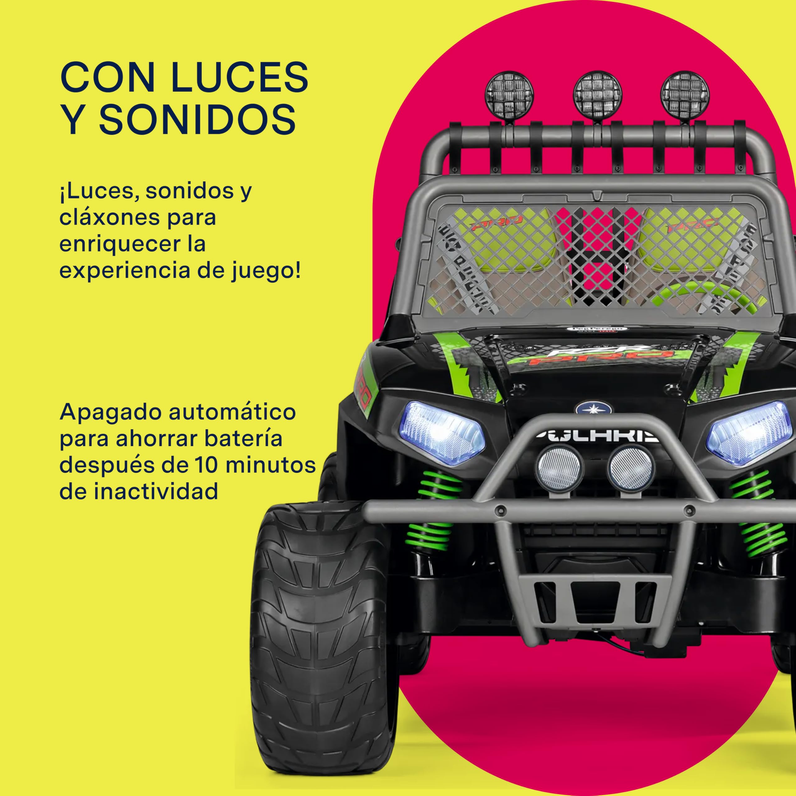 peg-perego-polaris-rzr-pro-green-shadow-todo-terreno-el-ctrico-infantil-24v-2-mo image 6
