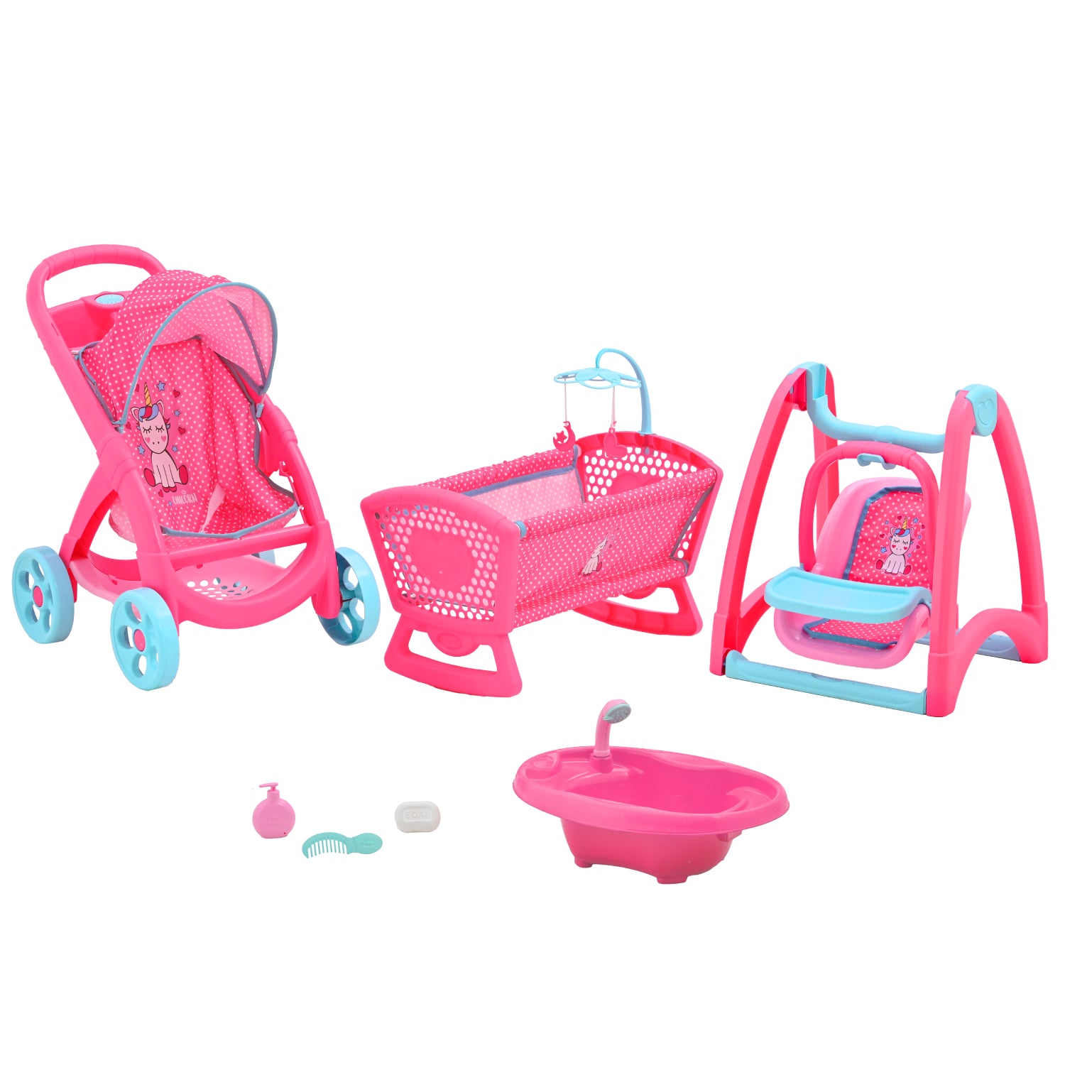 prinsel-combo-sweet-unicornio-lx-set-5-piezas-para-mu-ecas image 3