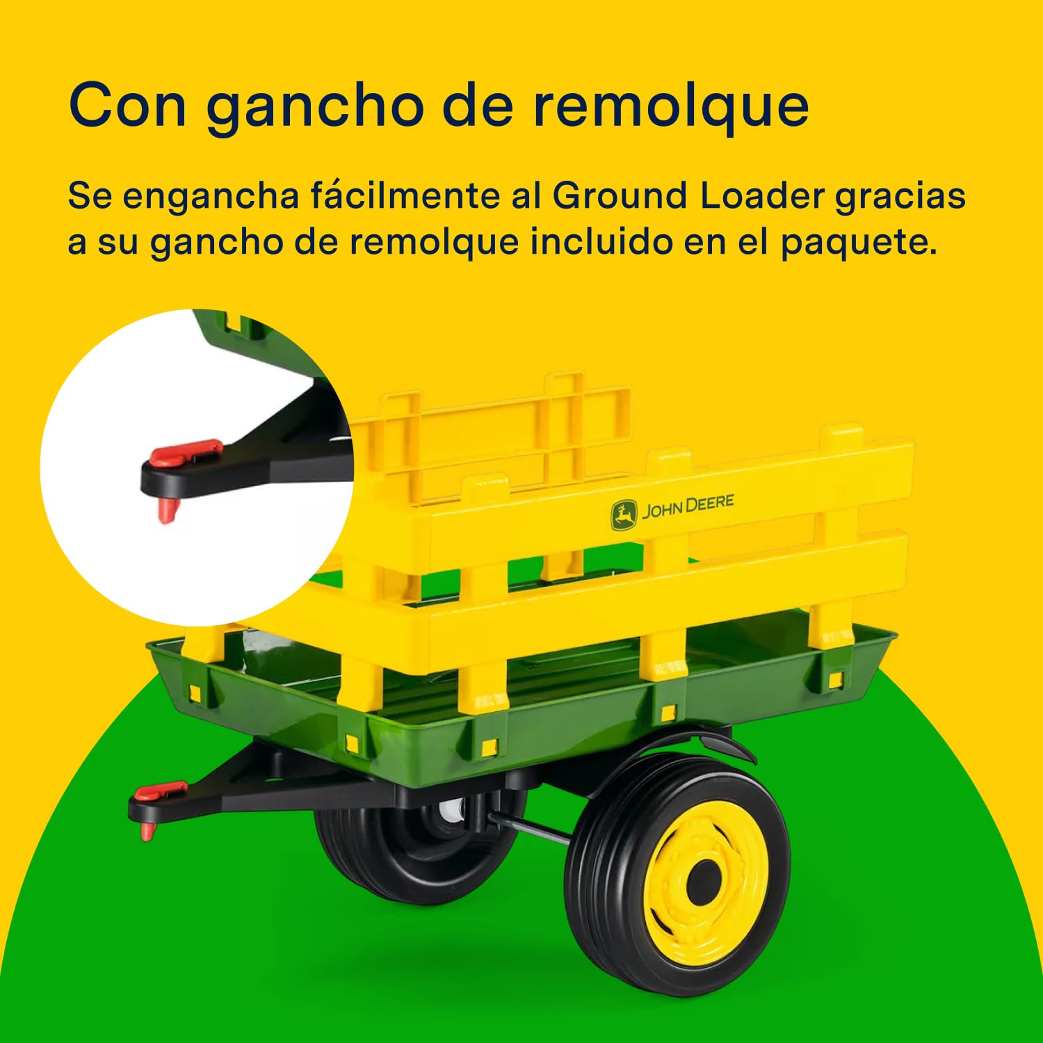 peg-perego-john-deere-stake-side-trailer-remolque-10-kg-2-ruedas image 3