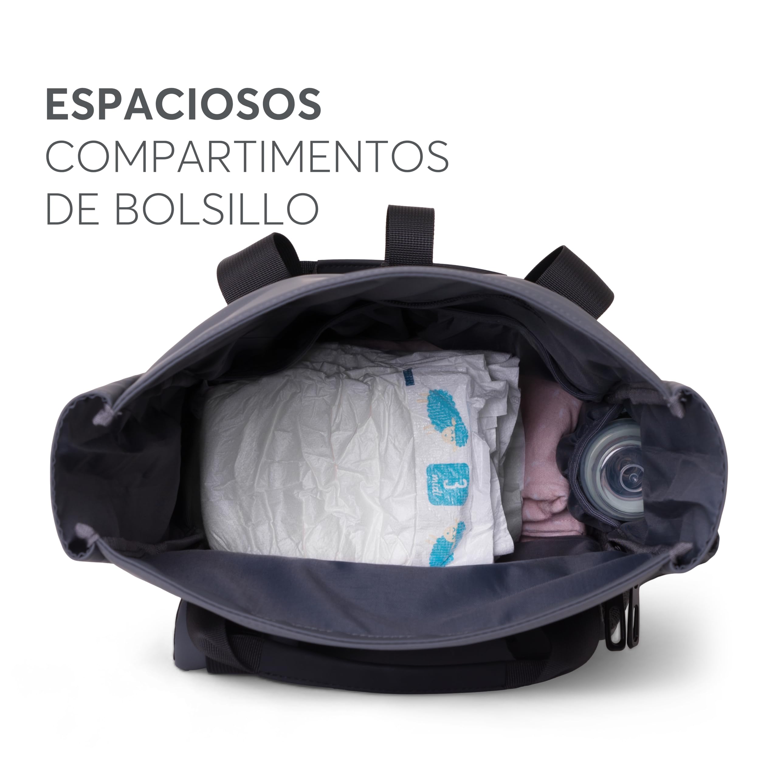 kikkaboo-cerise-mochila-pa-alera-negro-con-cambiador image 8
