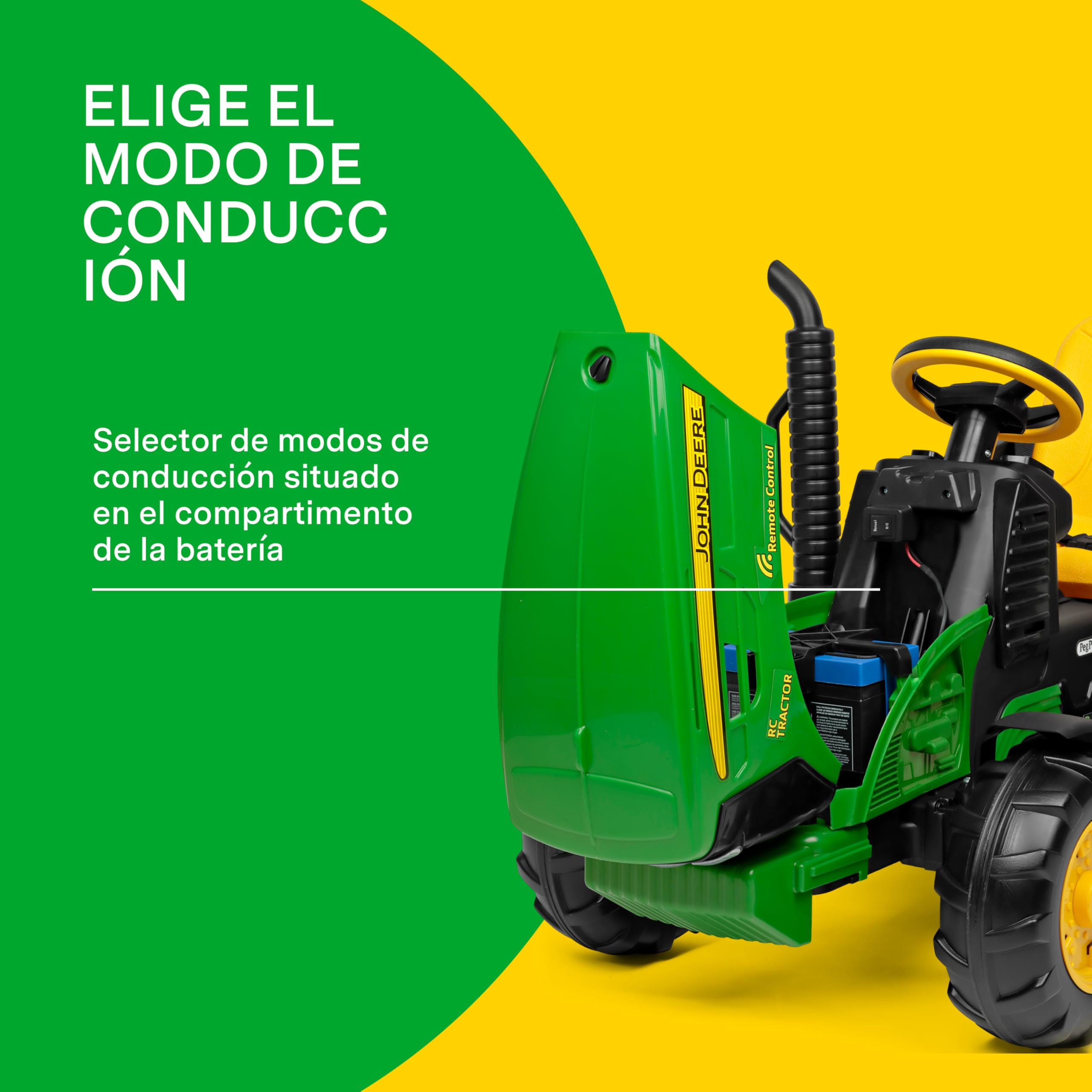 peg-perego-john-deere-rc-tractor-el-ctrico-12v-con-remolque-y-mando image 4