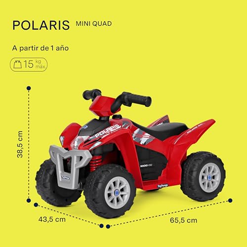 peg-perego-polaris-mini-quad-el-ctrico-infantil-6v-bater-a-litio-90-min-2-7-km-h image 7