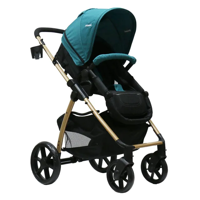 prinsel-carriola-alfa-acqua-con-asiento-reversible-y-chasis-dorado image 1