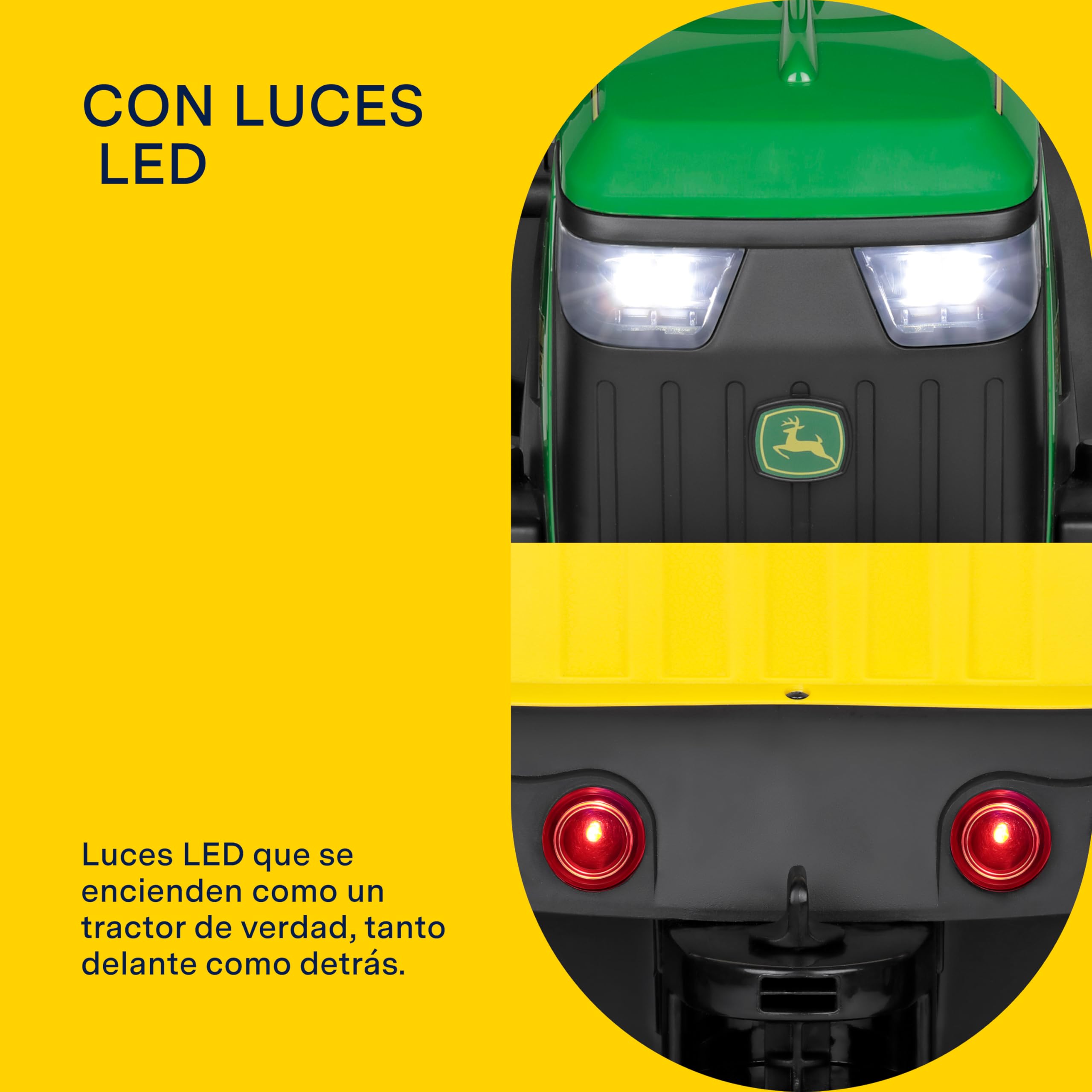 peg-perego-john-deere-farm-power-tractor-tractor-el-ctrico-12v-con-mando-a-dista image 7