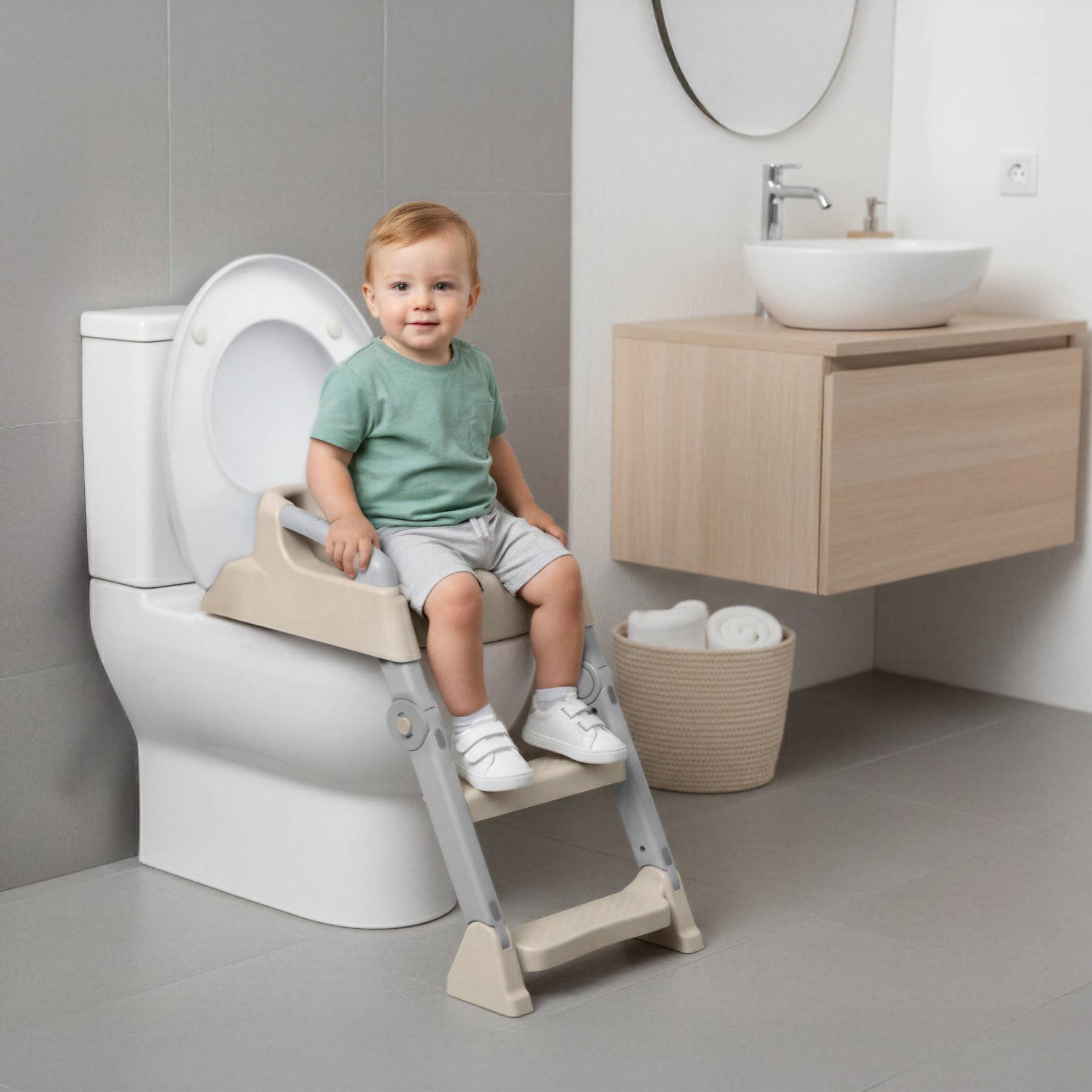 prinsel-potty-2-en-1-duna-entrenador-con-escalera image 7