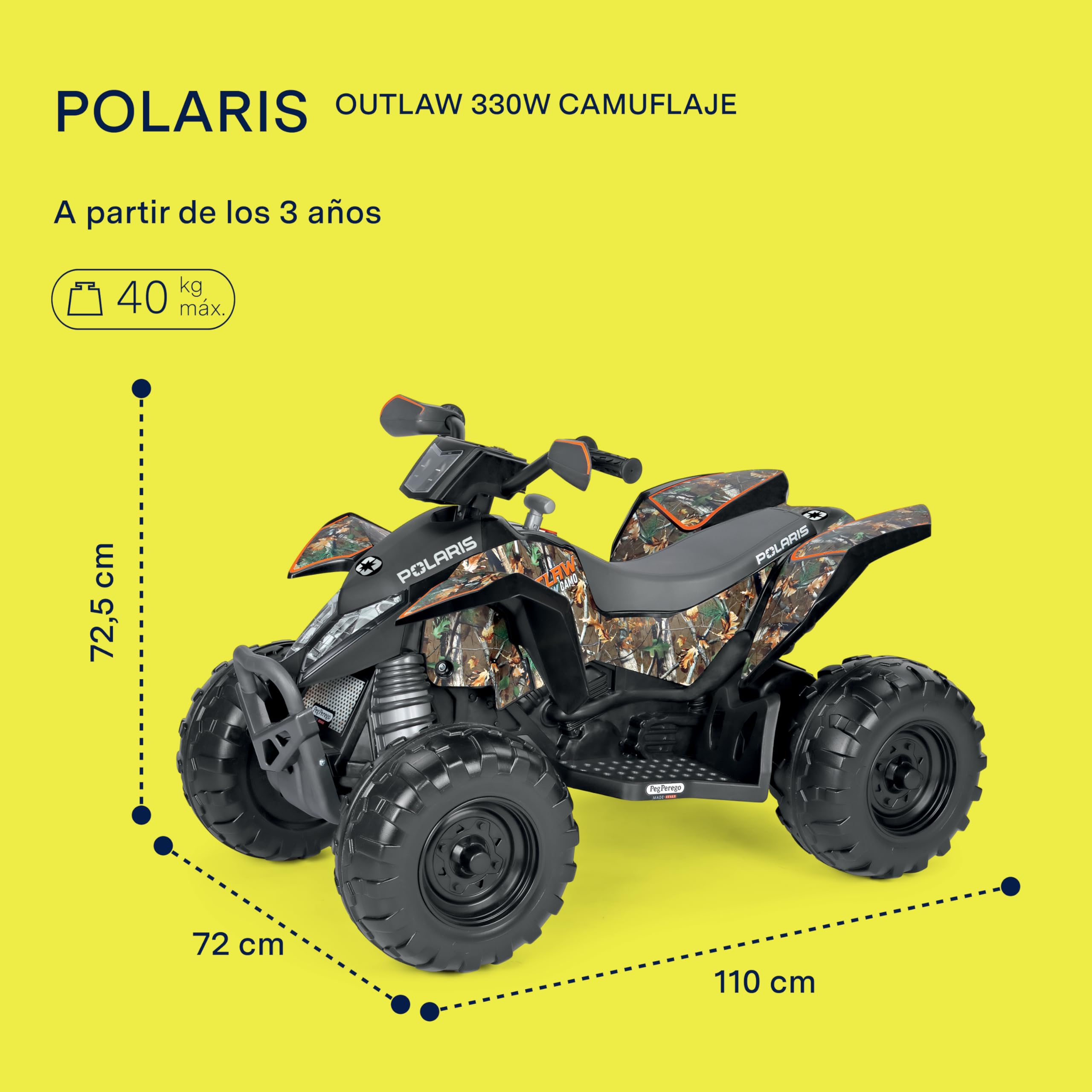 peg-perego-polaris-outlaw-330w-quad-el-ctrico-12v-camo image 3