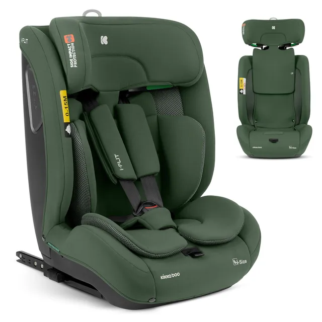 kikkaboo-i-flit-silla-de-coche-isofix-grupo-1-2-3-9-36-kg-verde-militar image 1