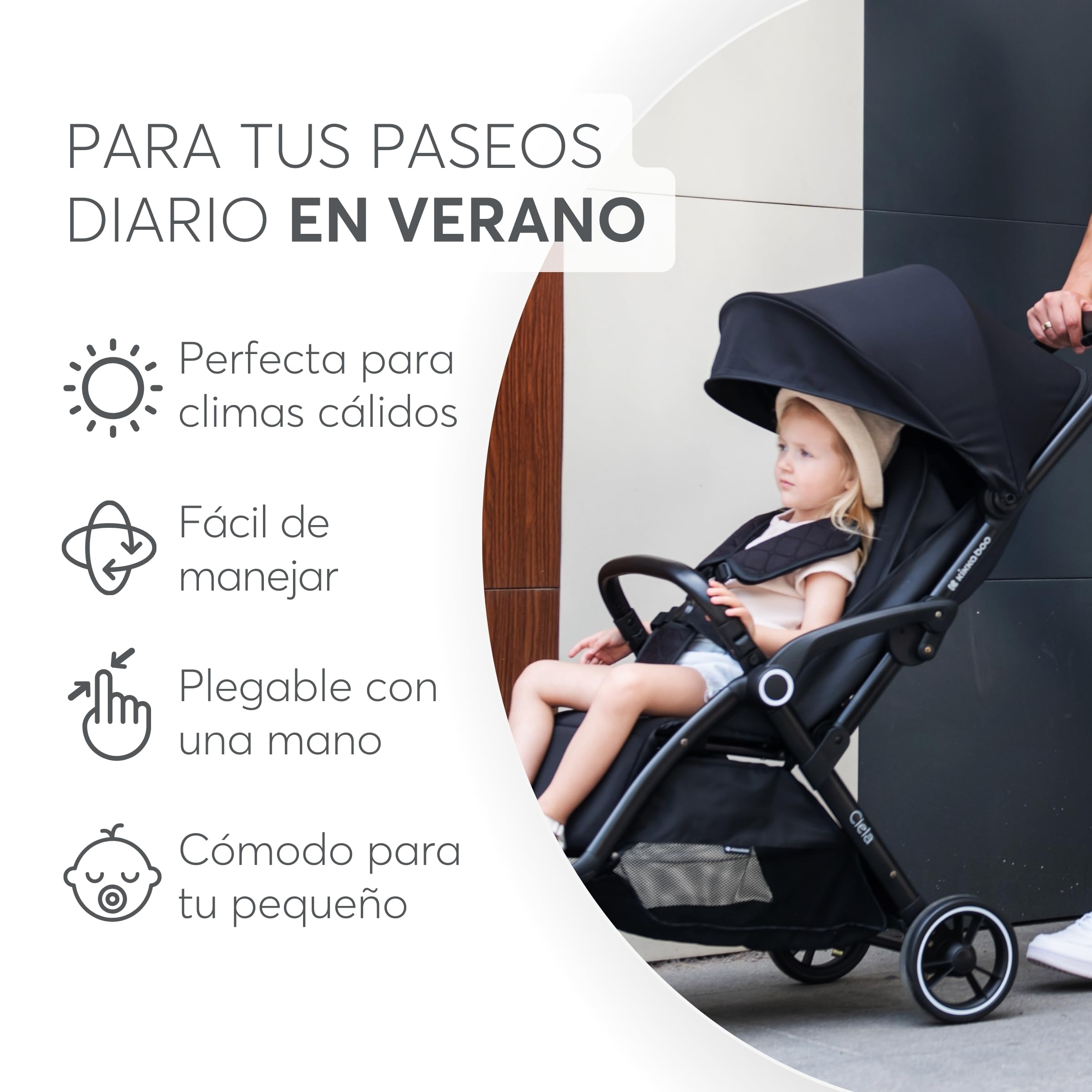 kikkaboo-ciela-silla-de-paseo-ligera-compacta-hasta-22-kg-rosa image 4