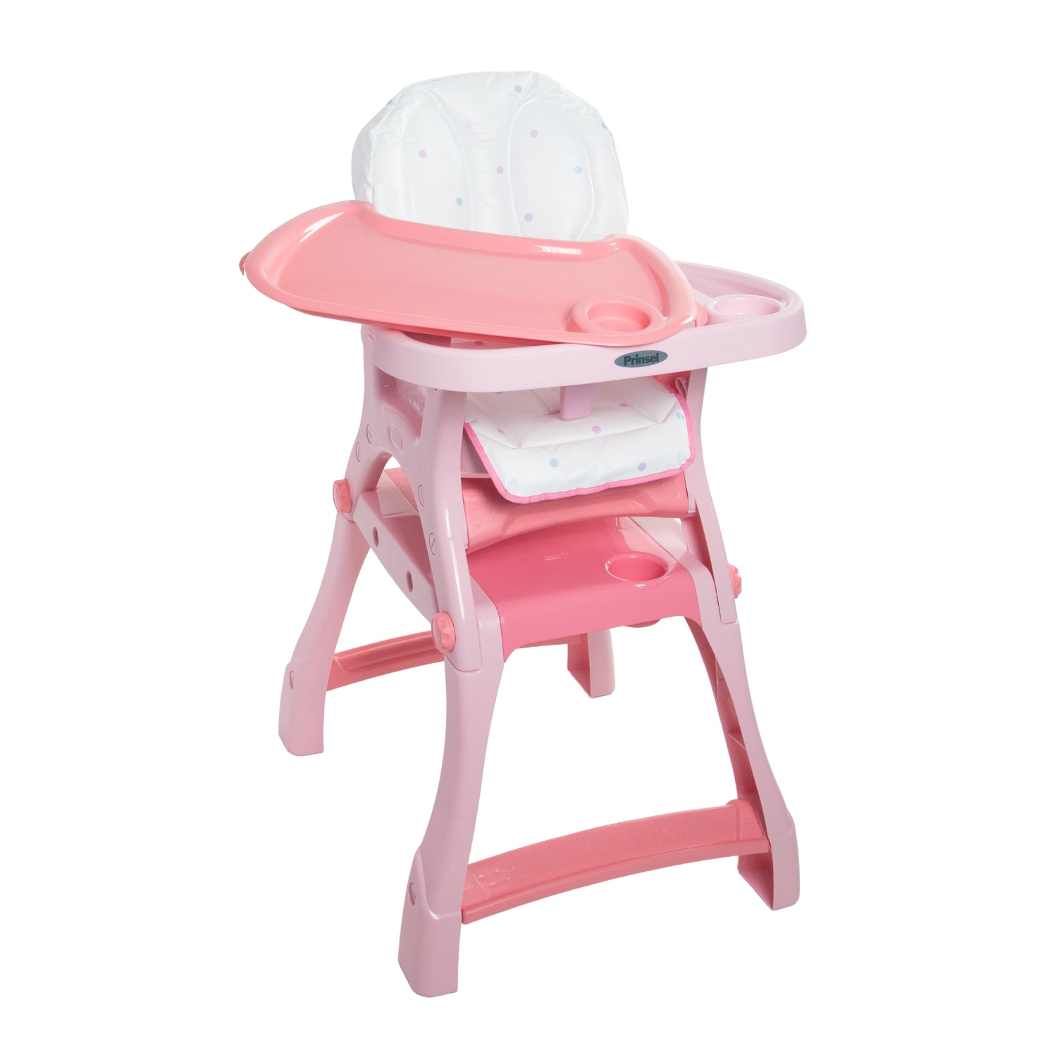 prinsel-kinder-city-2-en-1-rosa-silla-alta-convertible-a-escritorio image 3