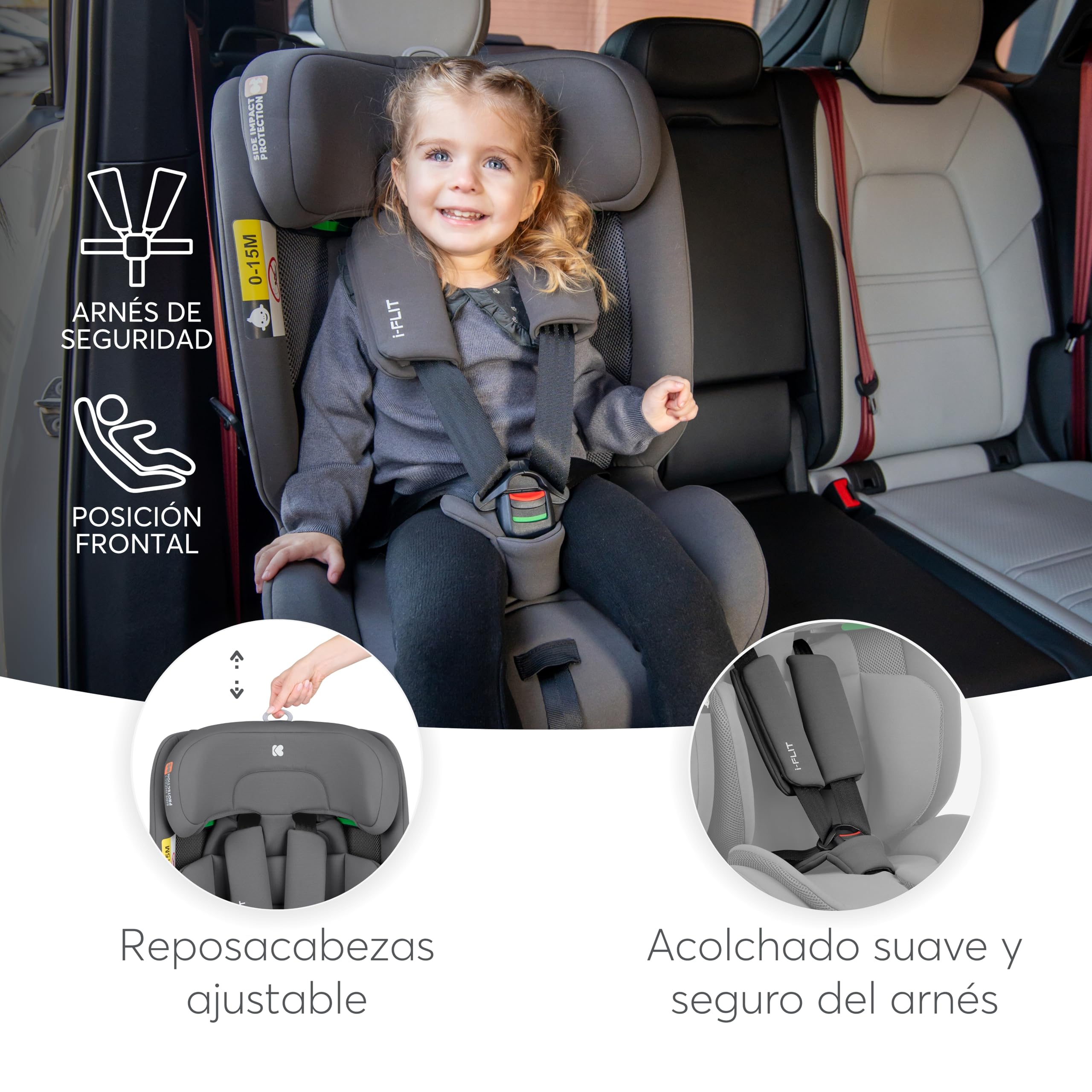 kikkaboo-i-flit-silla-de-coche-isofix-grupo-1-2-3-9-36-kg-verde-militar image 5