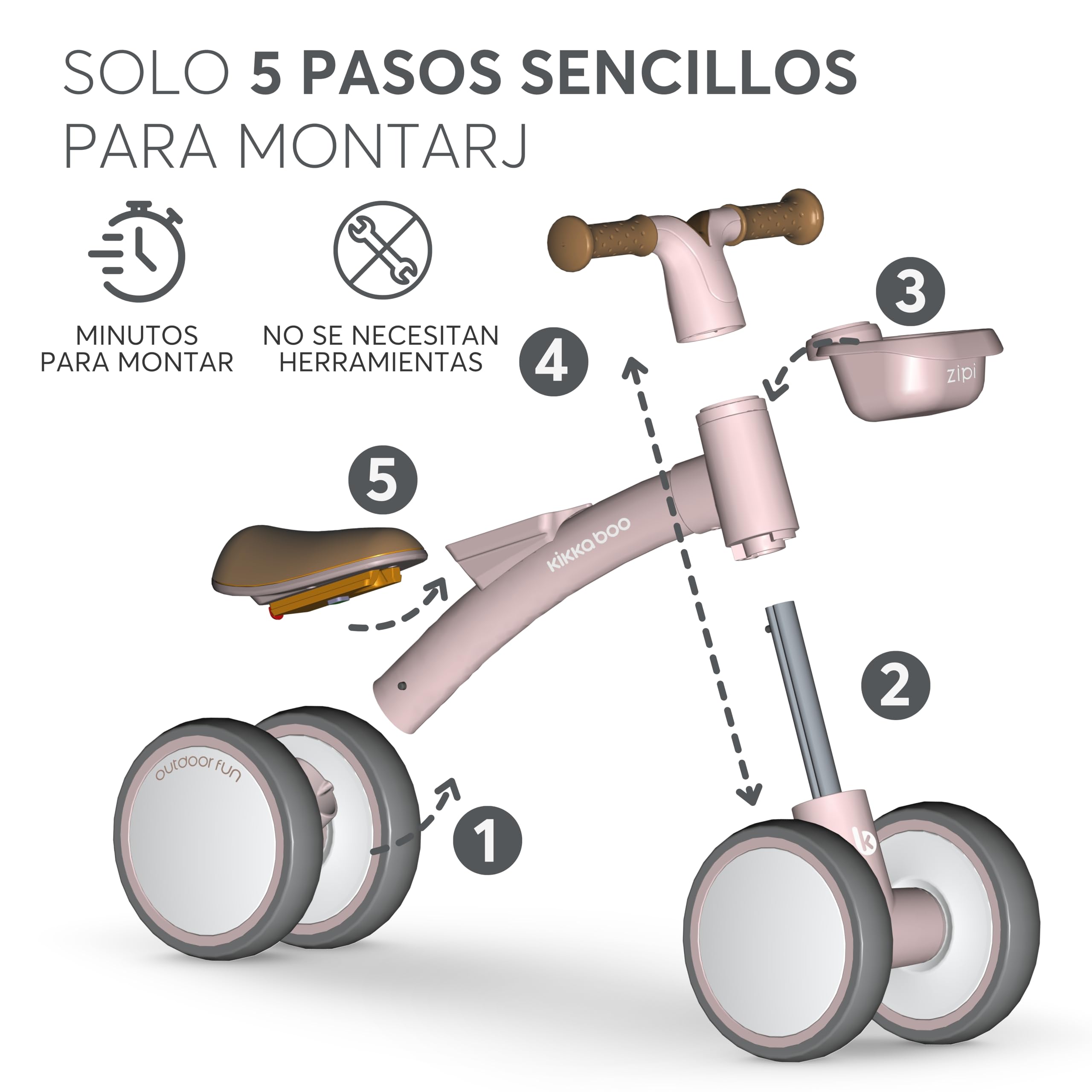 kikkaboo-zipi-bicicleta-sin-pedales-1-3-a-os-rosa-con-cesta image 3