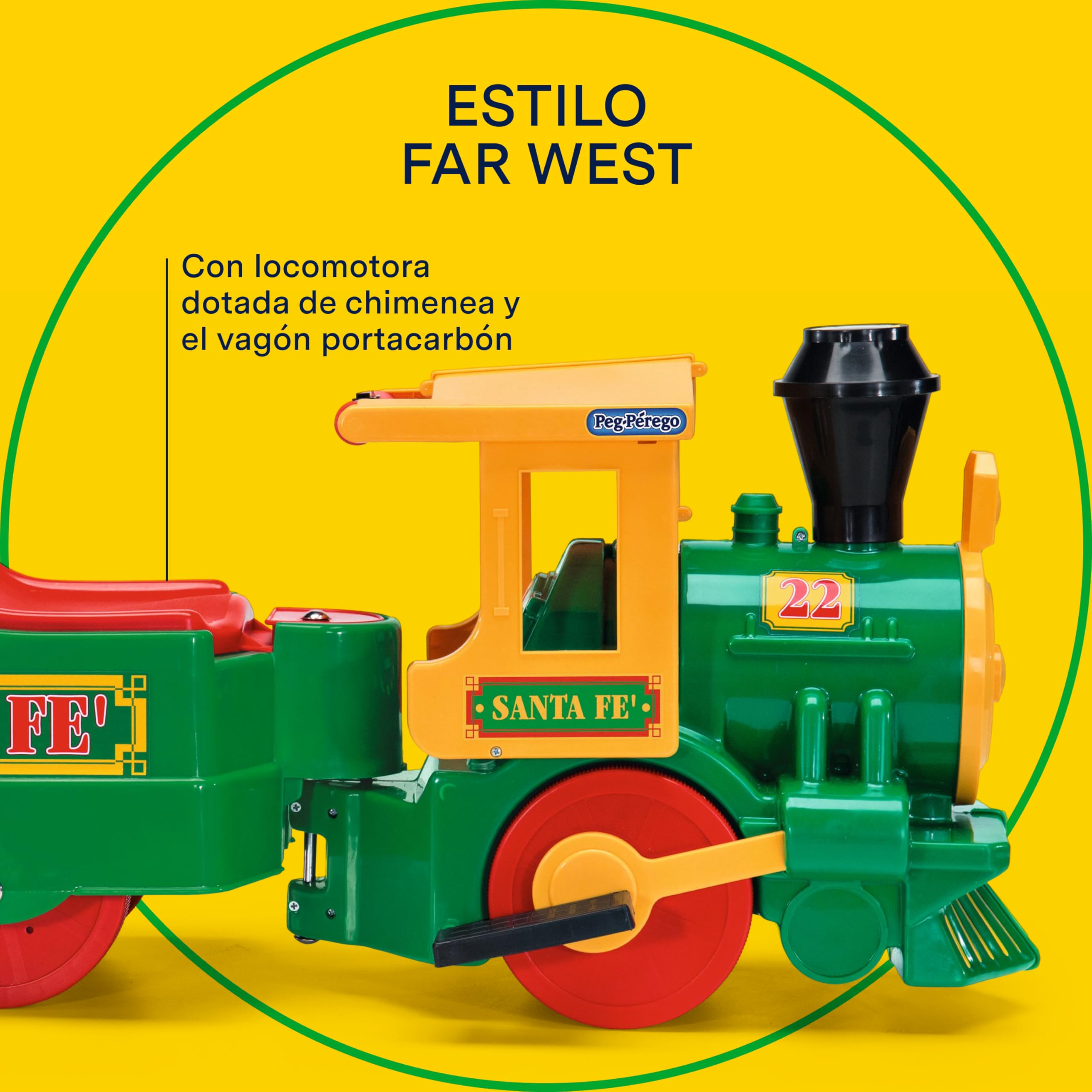 peg-perego-santa-f-train-tren-el-ctrico-montable-6v-con-12-ra-les image 3