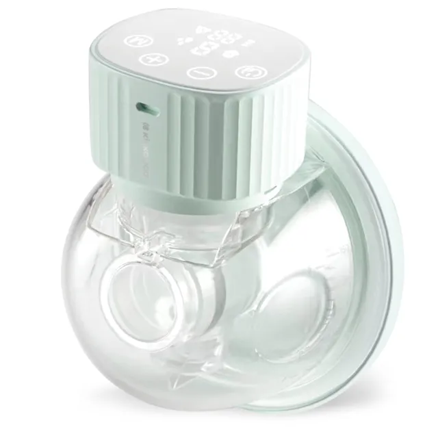 kikkaboo-noa-sacaleches-el-ctrico-manos-libres-3-modos-9-niveles-led-menta image 1