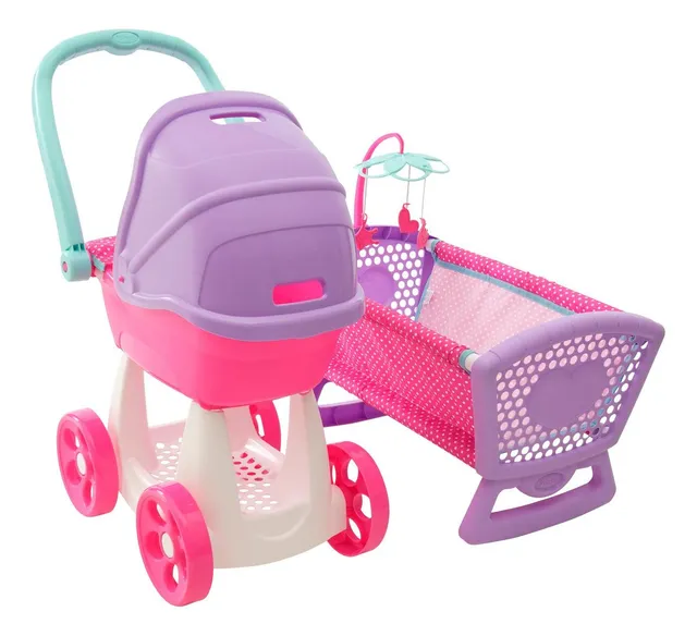 prinsel-combo-baby-carriolita-cunita-para-mu-ecas image 1