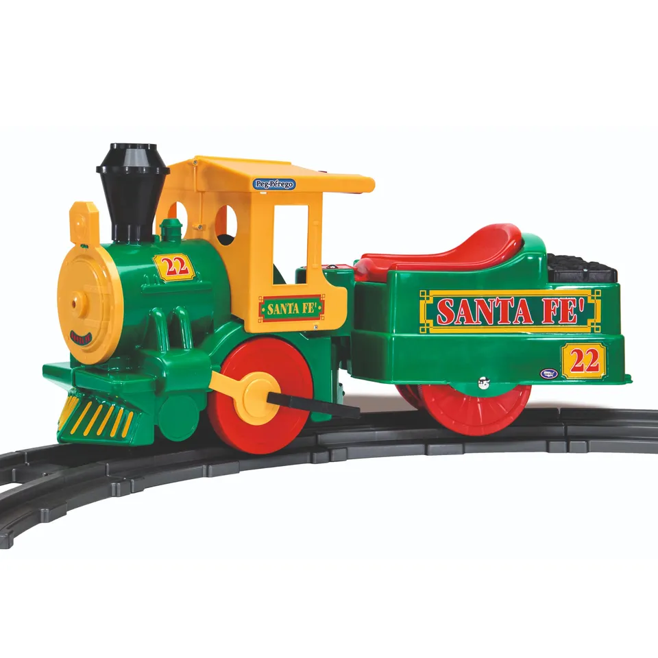 peg-perego-santa-f-train-tren-el-ctrico-montable-6v-con-12-ra-les image 1