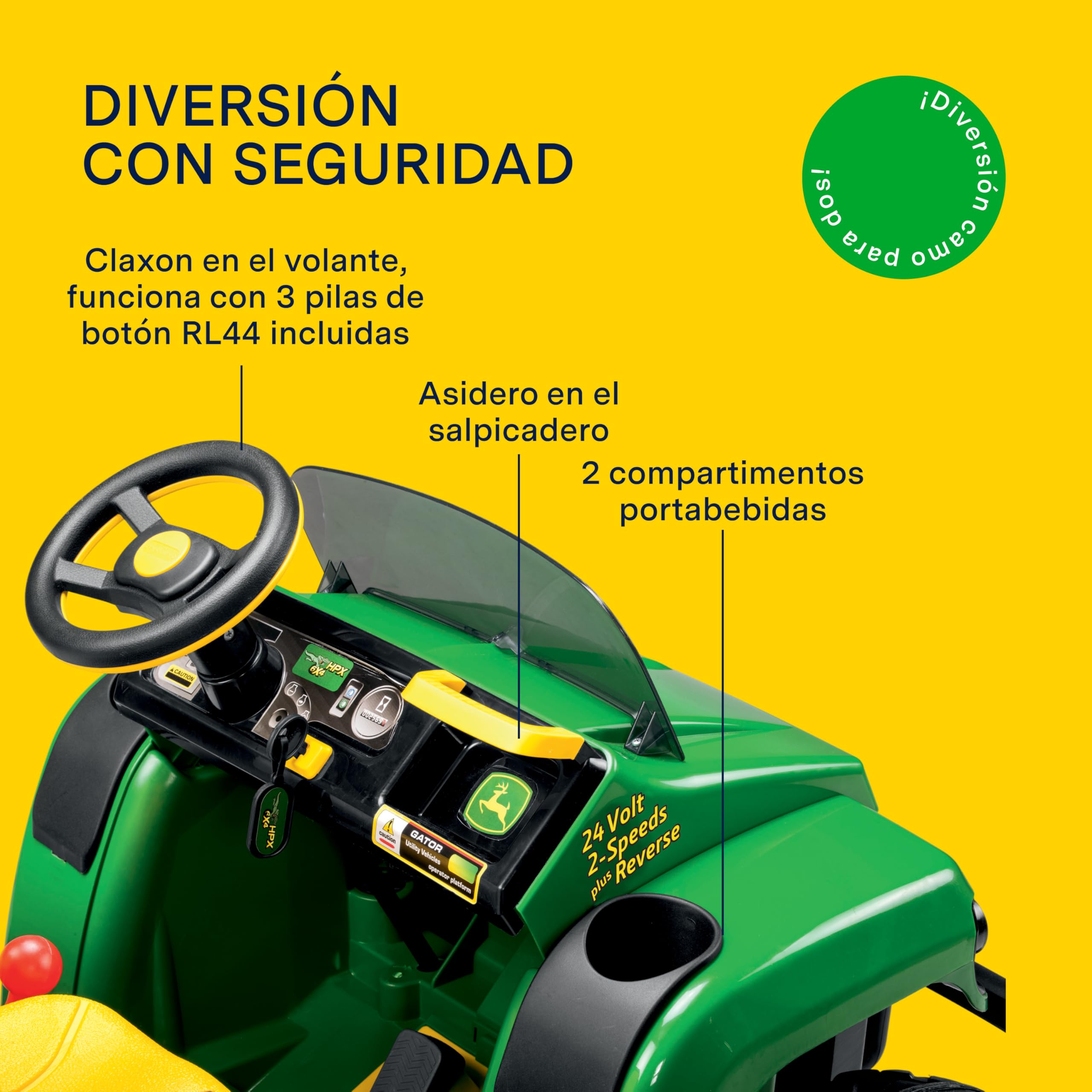 peg-perego-john-deere-gator-hpx-tractor-el-ctrico-12v-2-plazas image 5