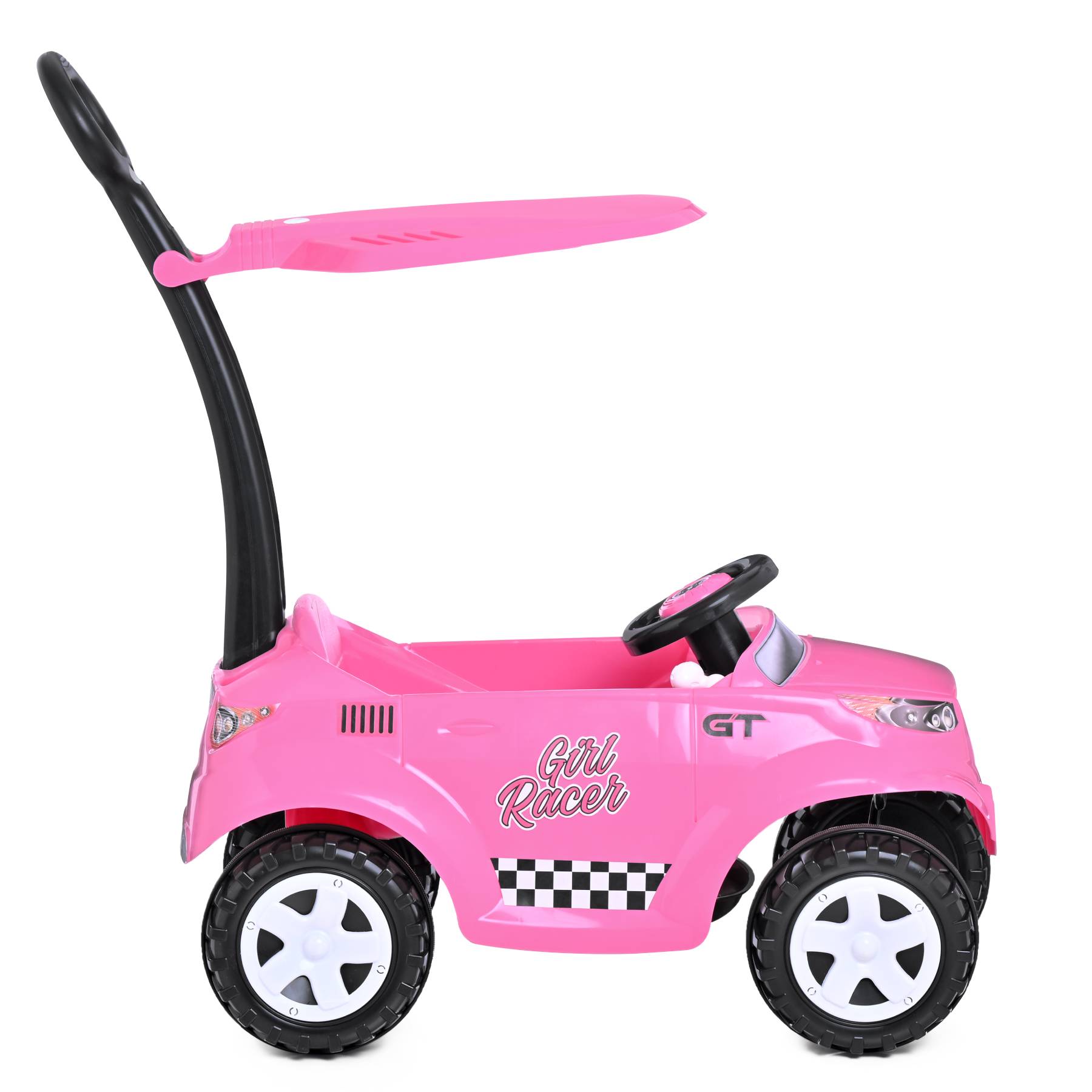 prinsel-push-car-corsa-rosa-montable-deportivo-con-sonidos image 2