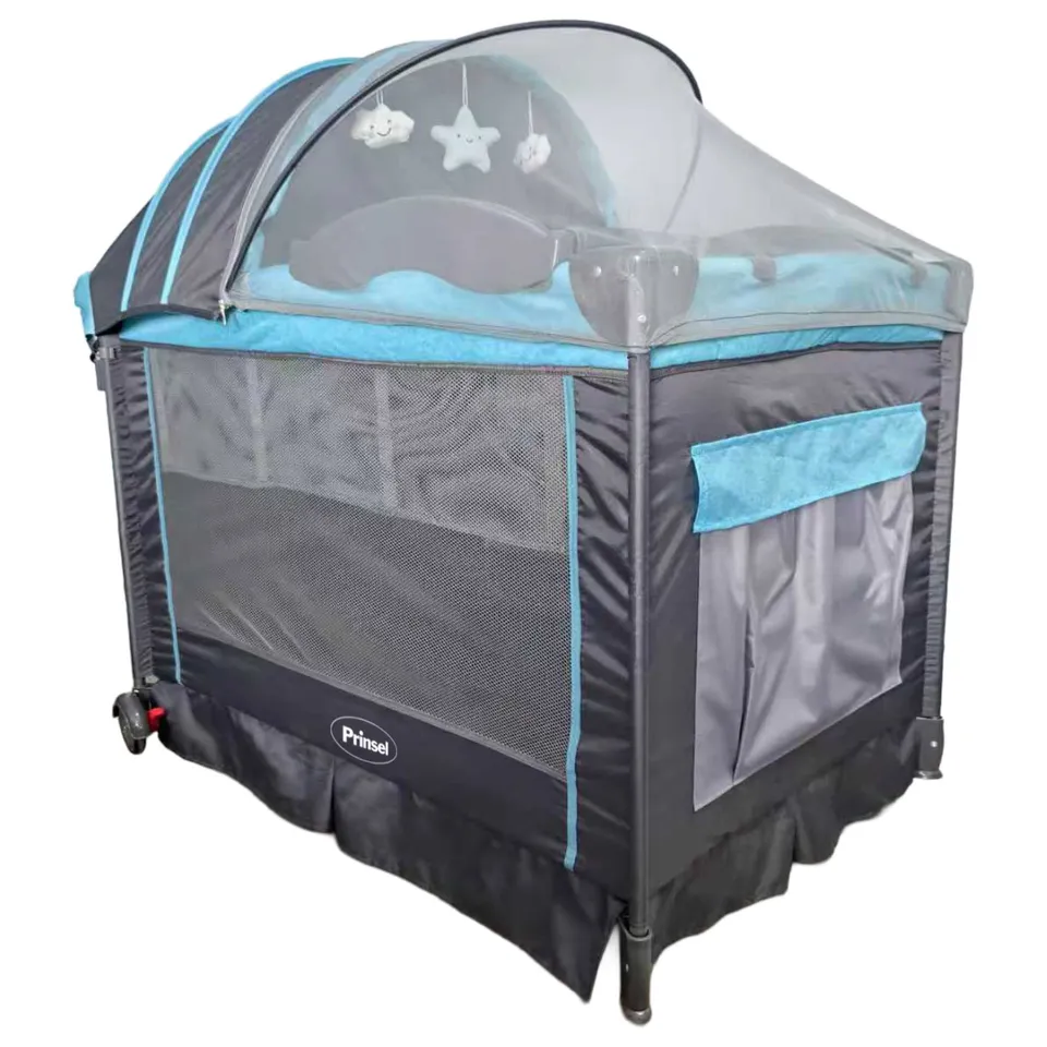 prinsel-cuna-aura-unisex-plegable-con-bolsa-de-transporte image 1