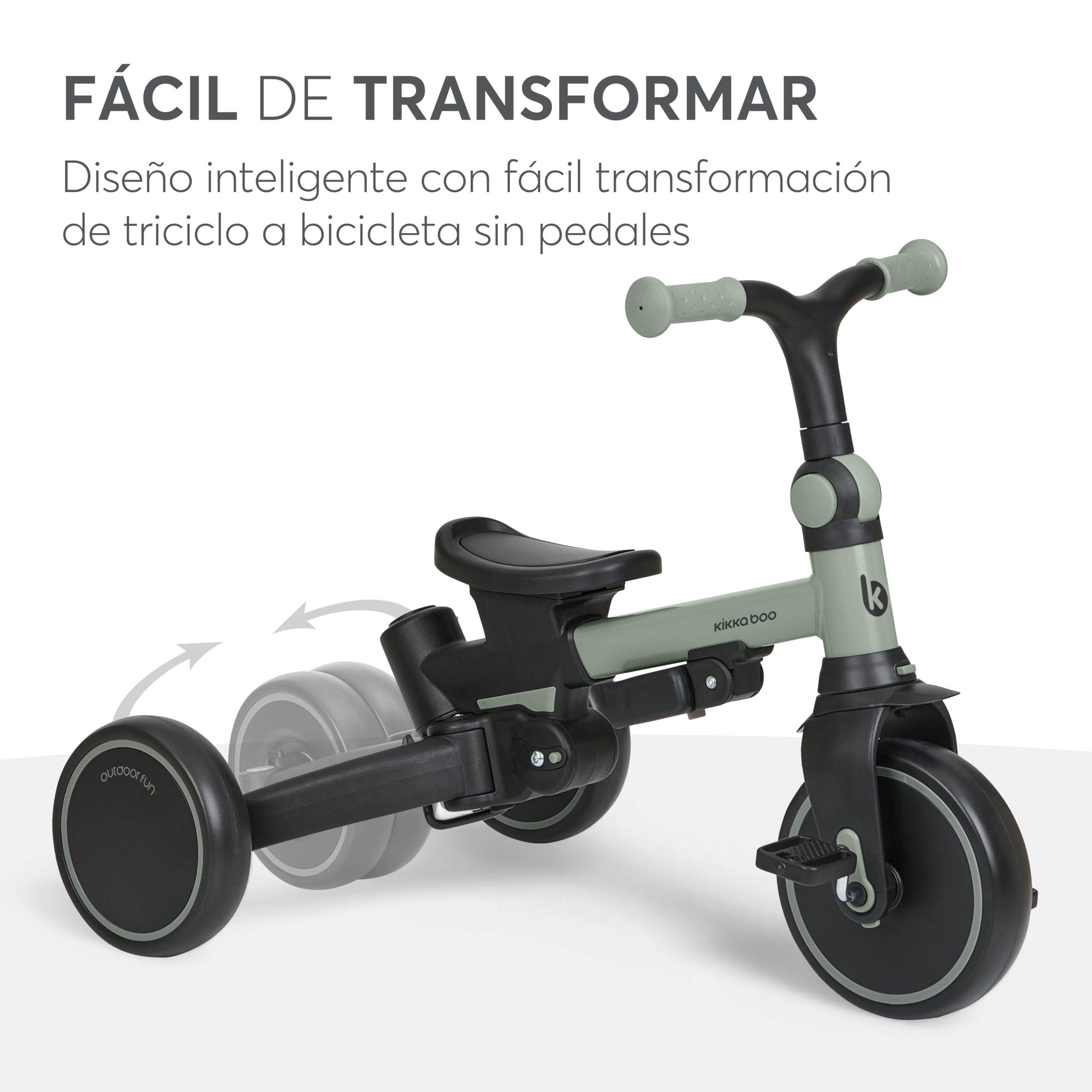 kikkaboo-aluma-triciclo-evolutivo-8-en-1-plegable-verde image 7