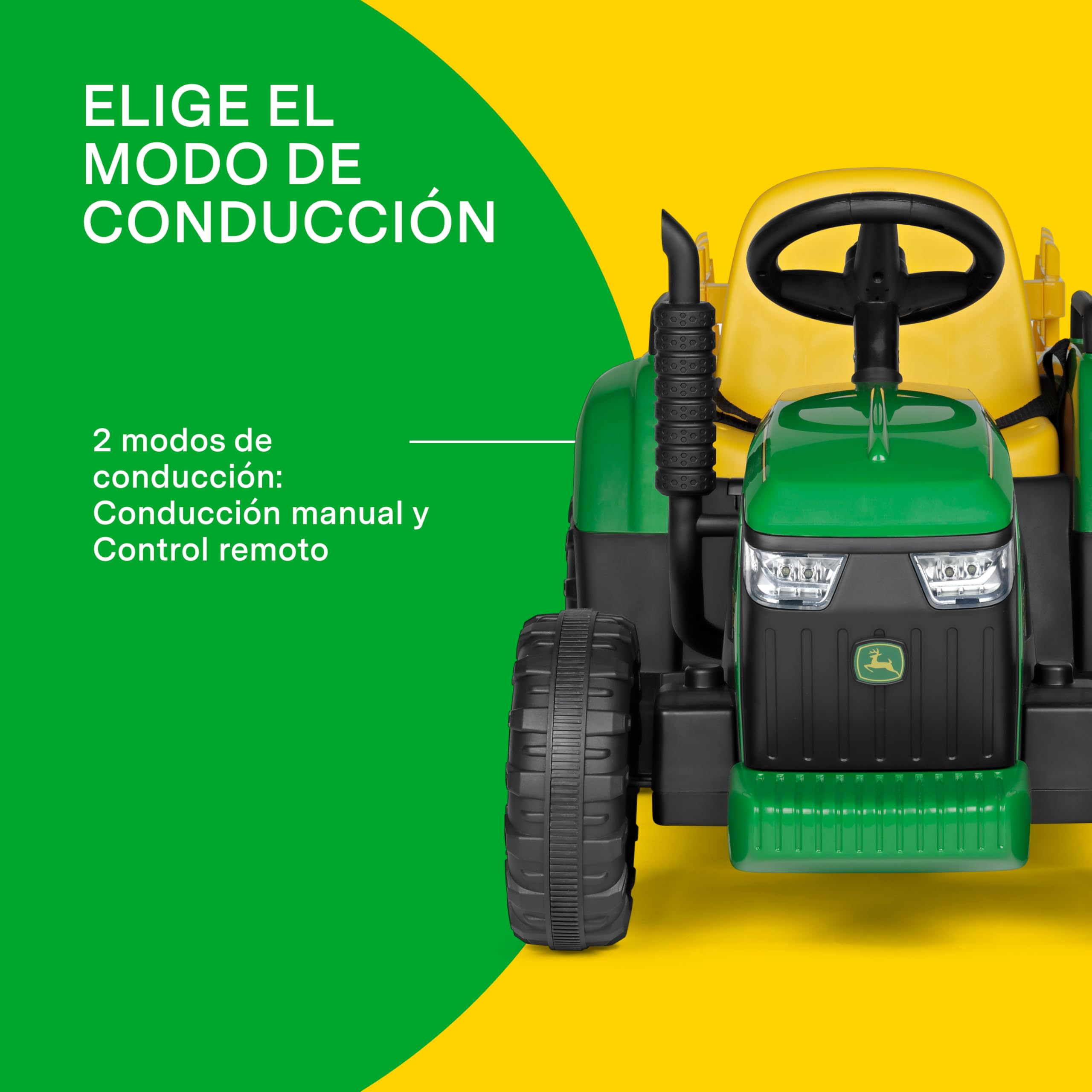peg-perego-john-deere-farm-power-tractor-tractor-el-ctrico-12v-con-mando-a-dista image 5